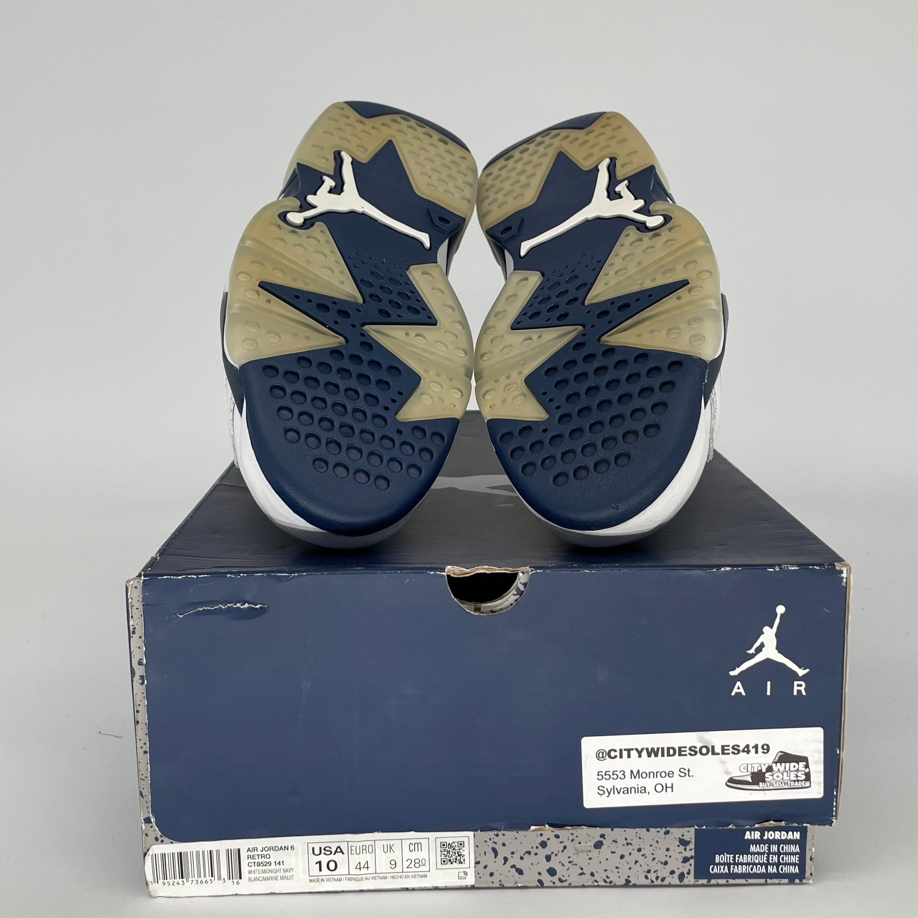 AIR JORDAN 6 MIDNIGHT NAVY SIZE 10 CT8529-141