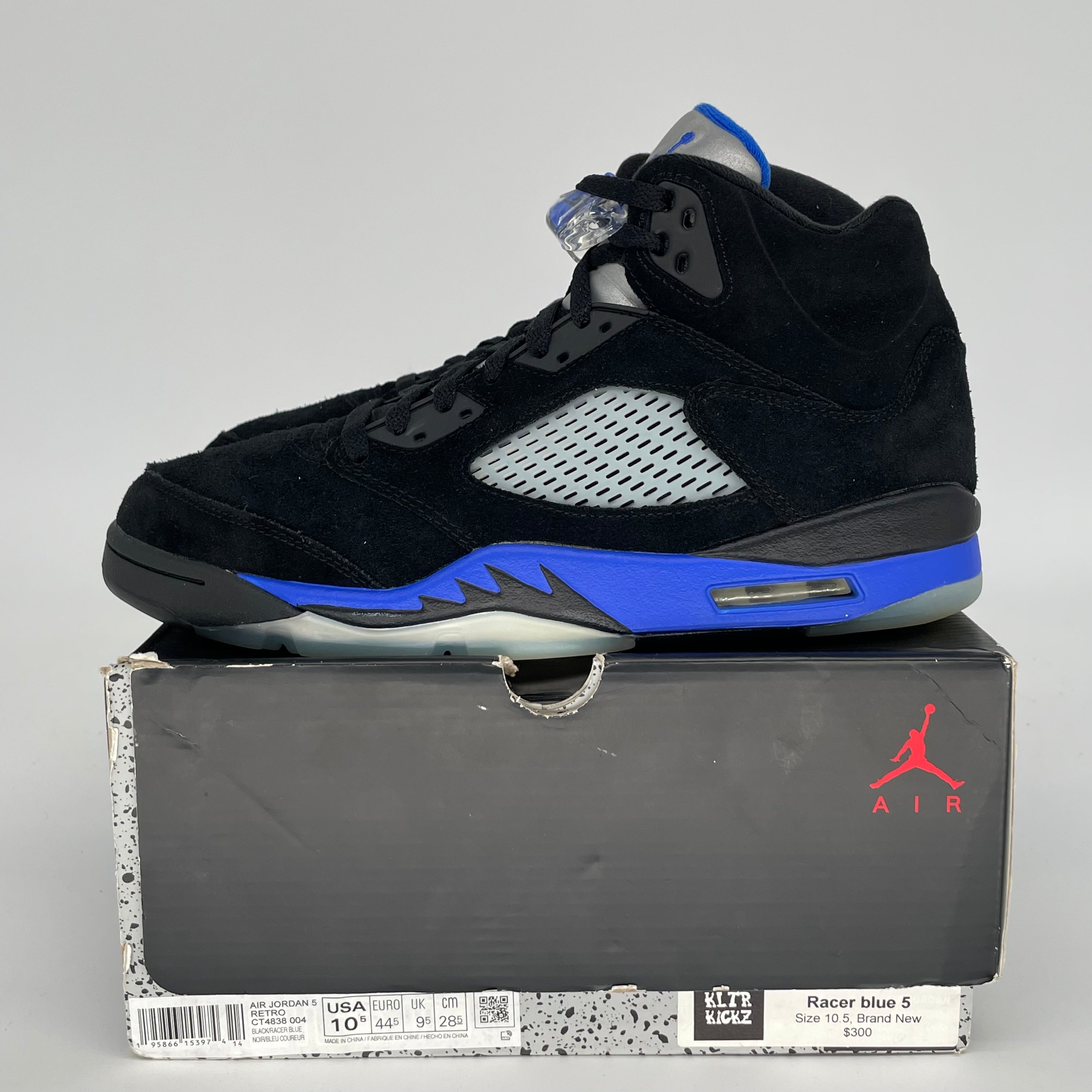 AIR JORDAN 5 RACER BLUE SIZE 10.5 CT4838-004