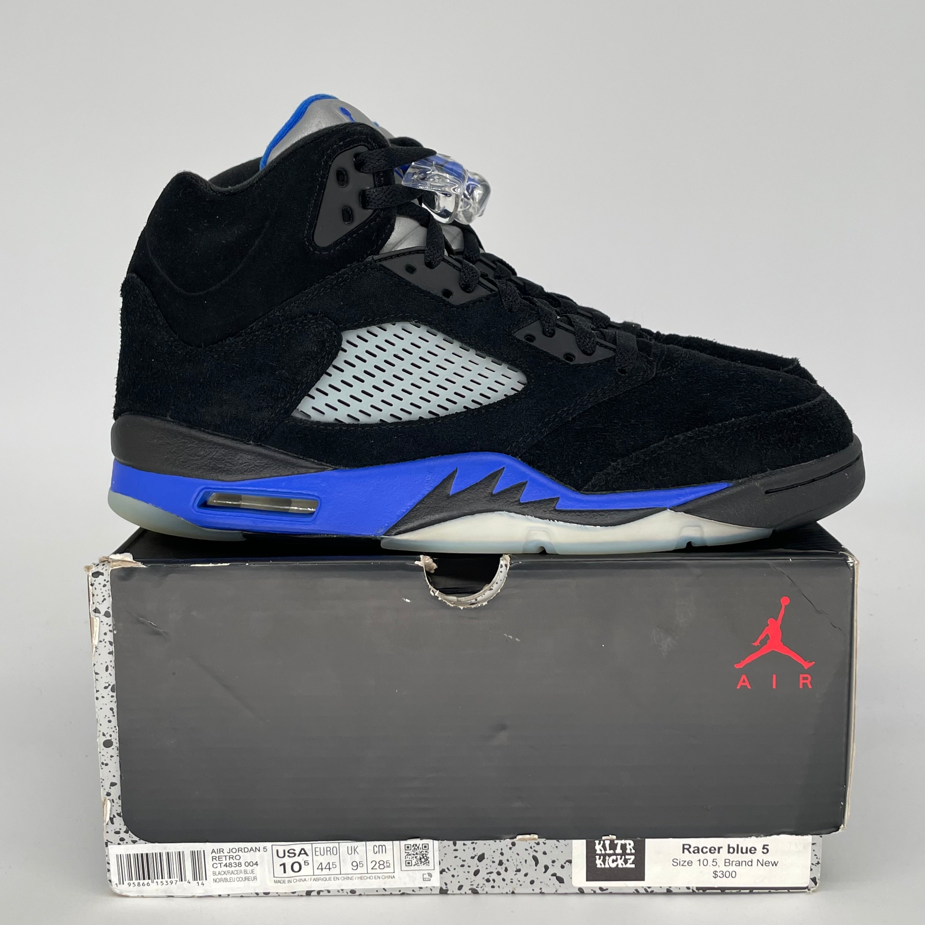 AIR JORDAN 5 RACER BLUE SIZE 10.5 CT4838-004