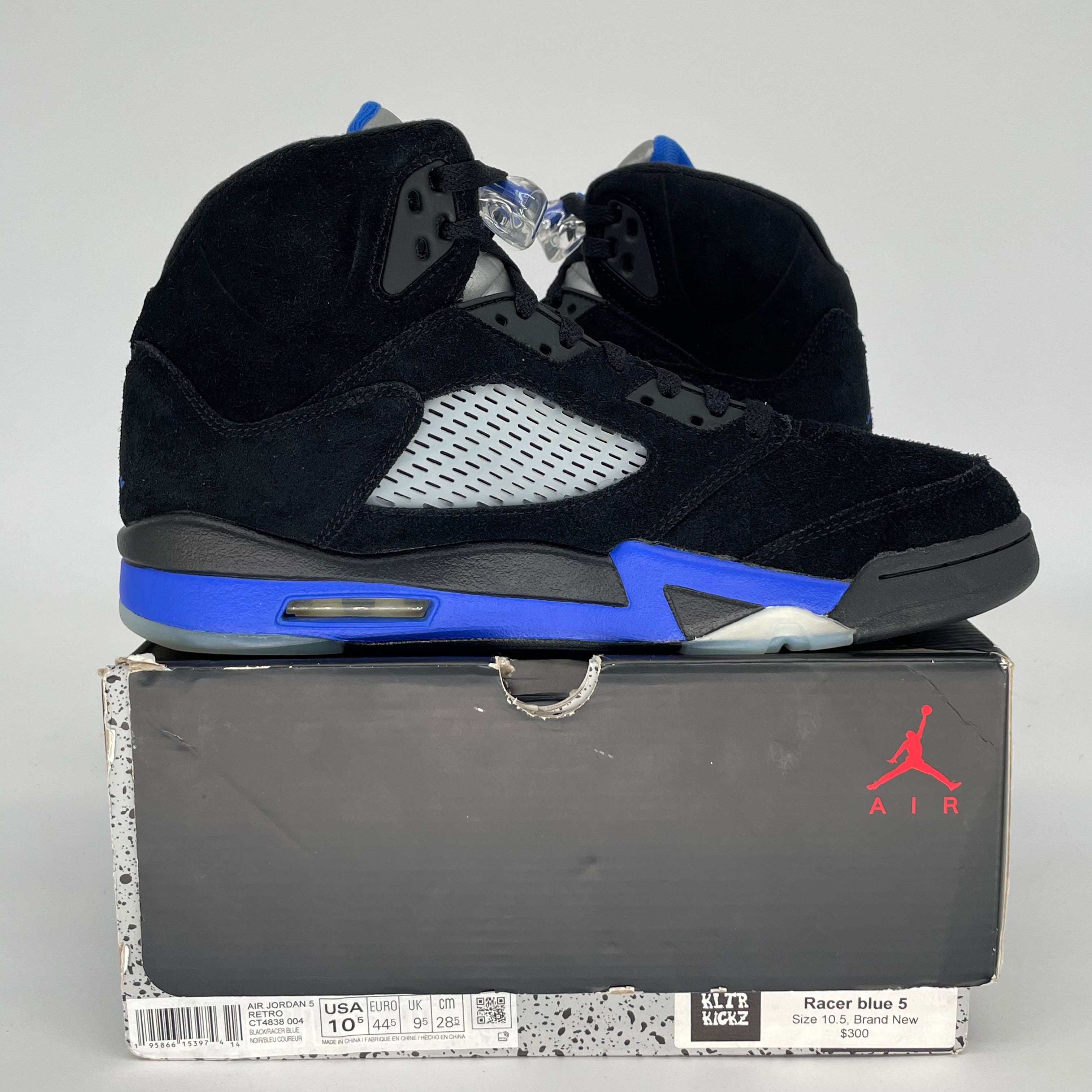 AIR JORDAN 5 RACER BLUE SIZE 10.5 CT4838-004