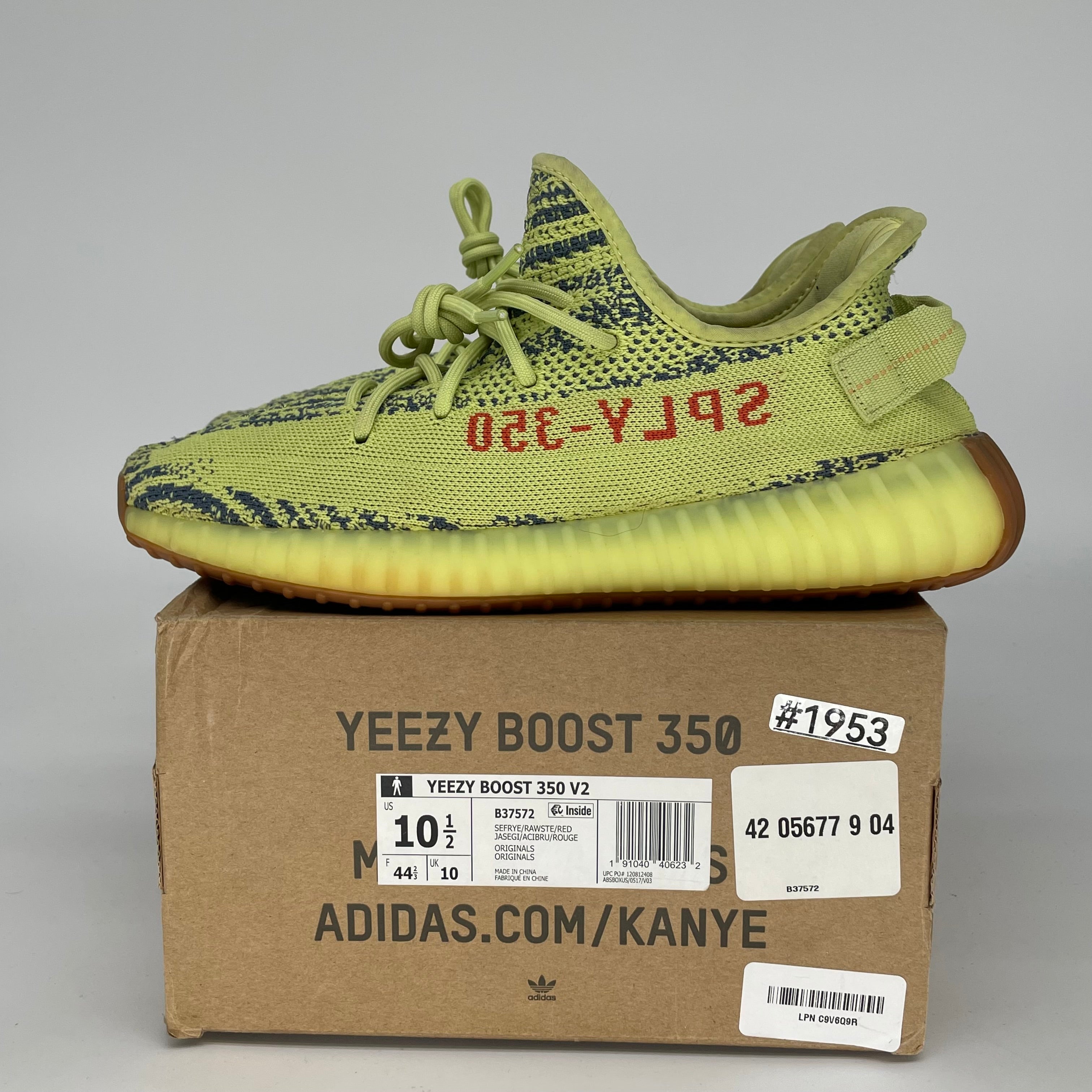 ADIDAS YEEZY 350 V2 SEMI FROZEN SIZE 10.5 B37572