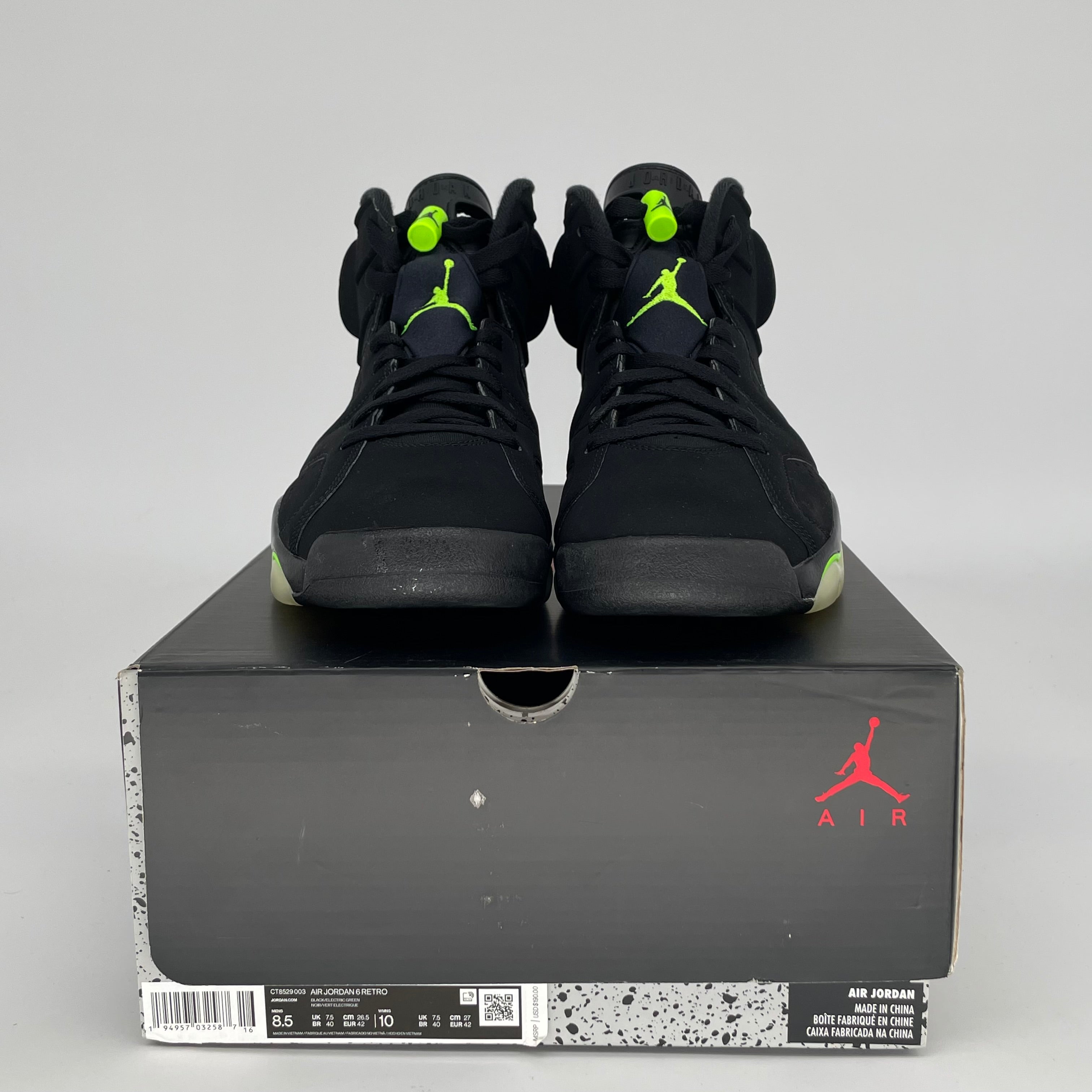 AIR JORDAN 6 ELECTRIC GREEN SIZE 8.5 CT8529-003