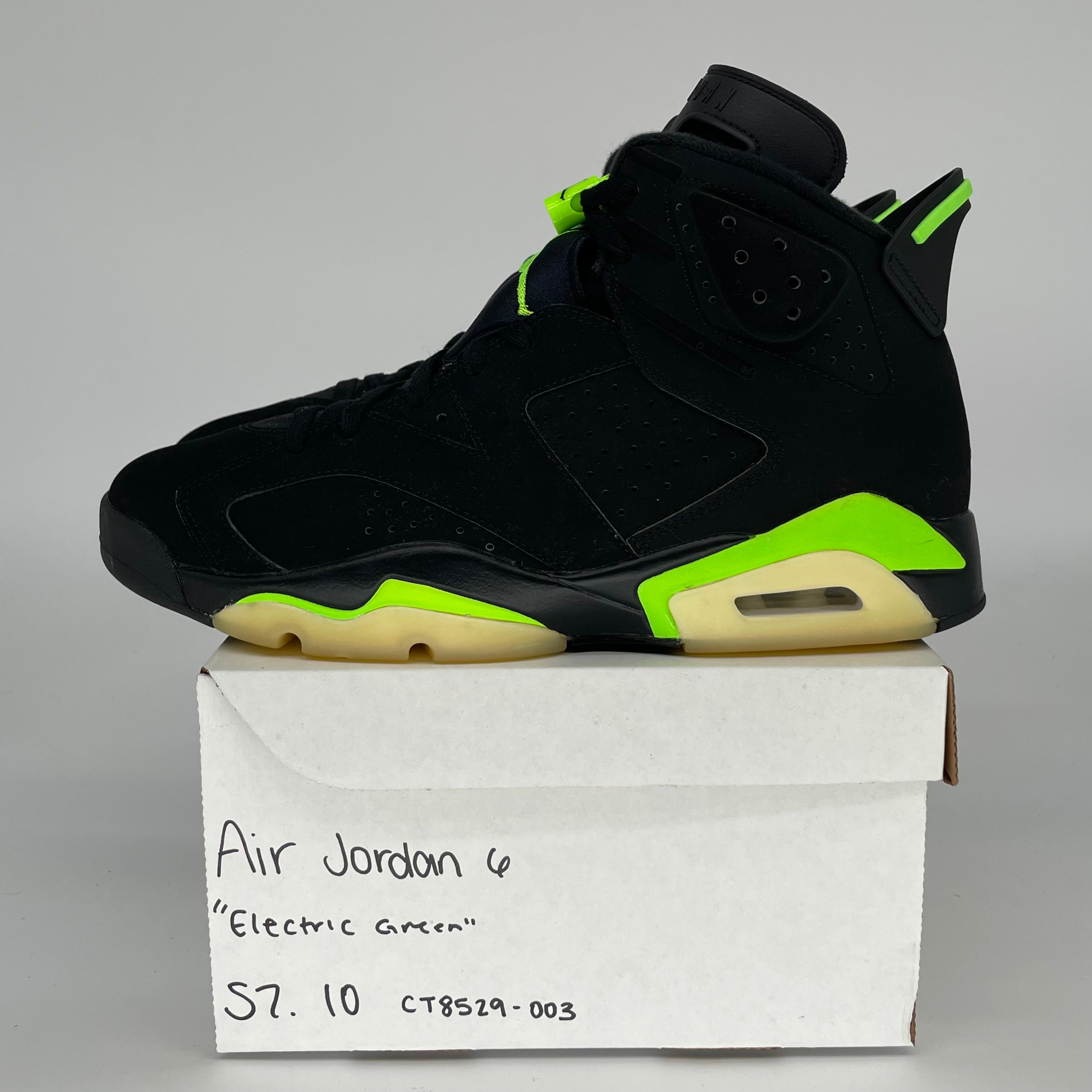 AIR JORDAN 6 ELECTRIC GREEN SIZE 10 CT8529-003