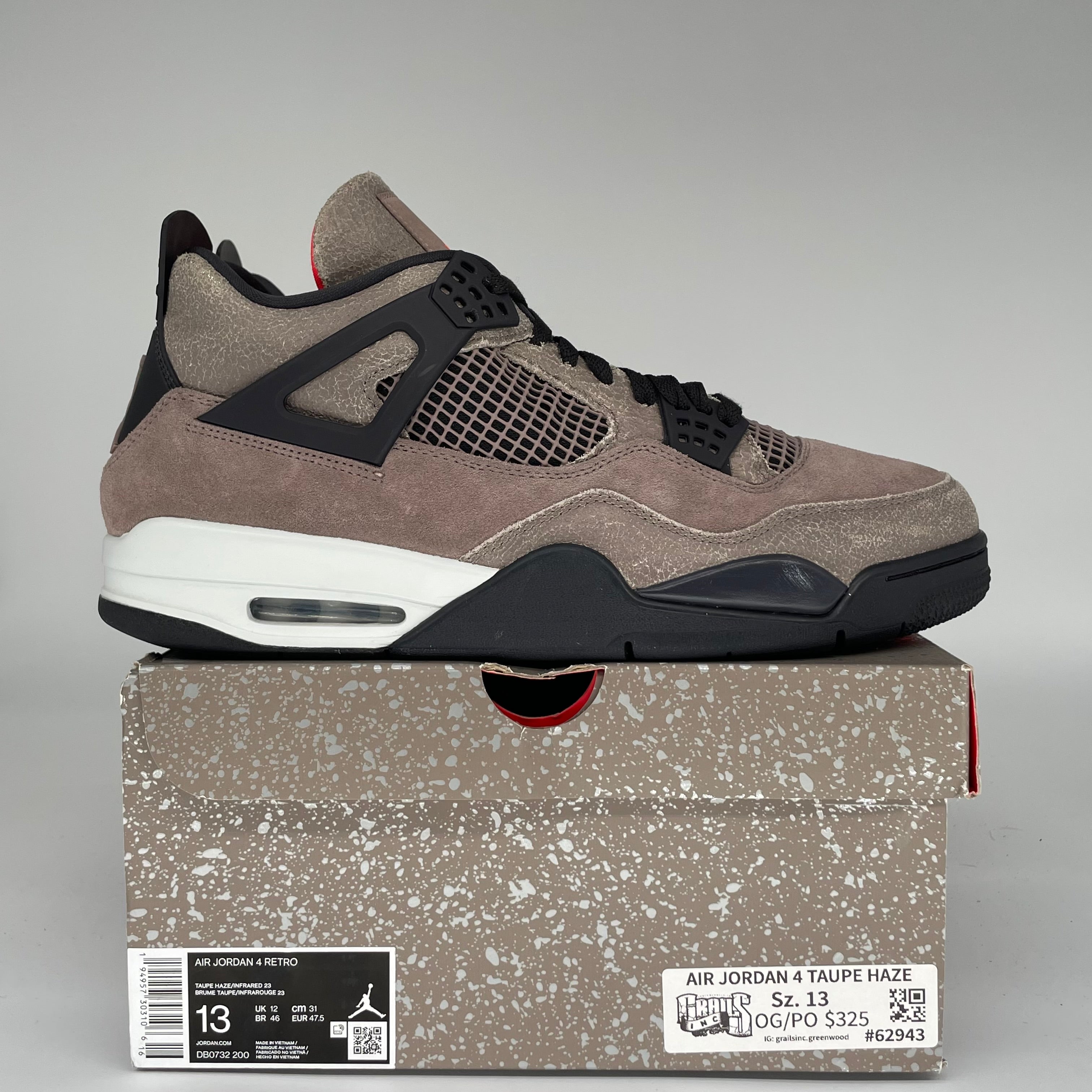 AIR JORDAN 4 TAUPE HAZE SIZE 13 DB0732-200