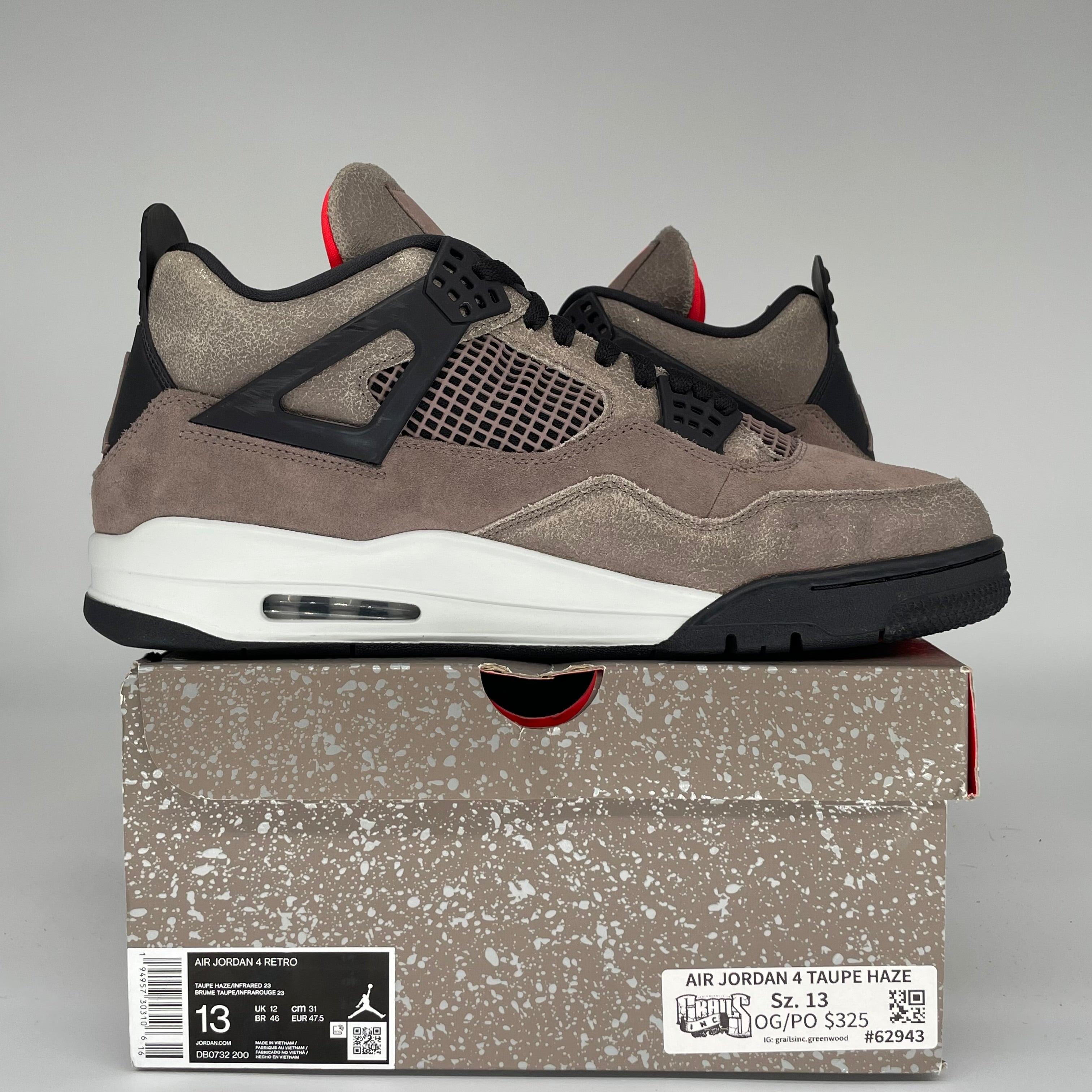 AIR JORDAN 4 TAUPE HAZE SIZE 13 DB0732-200