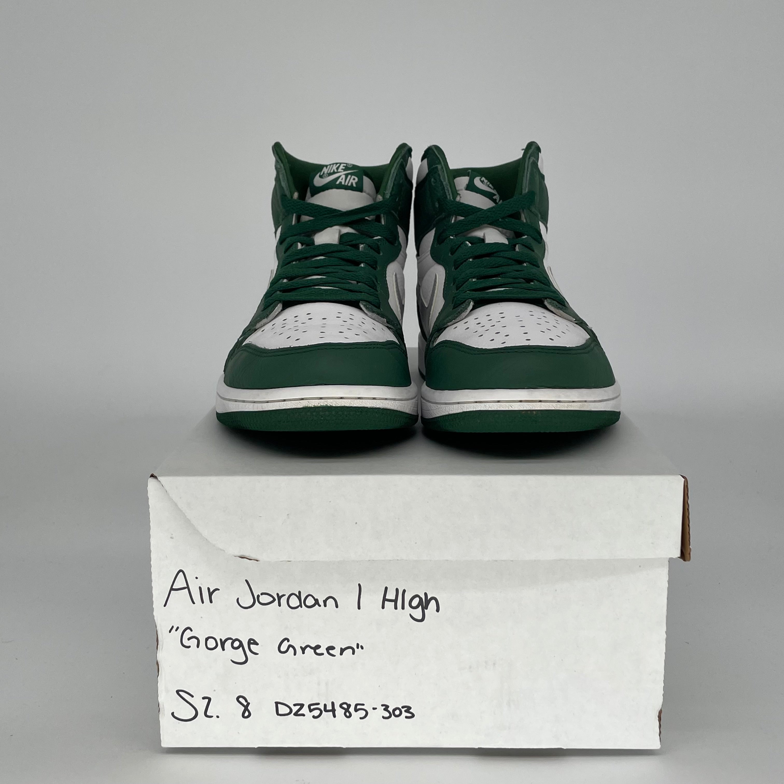 AIR JORDAN 1 GORGE GREEN SIZE 8 DZ5485-303