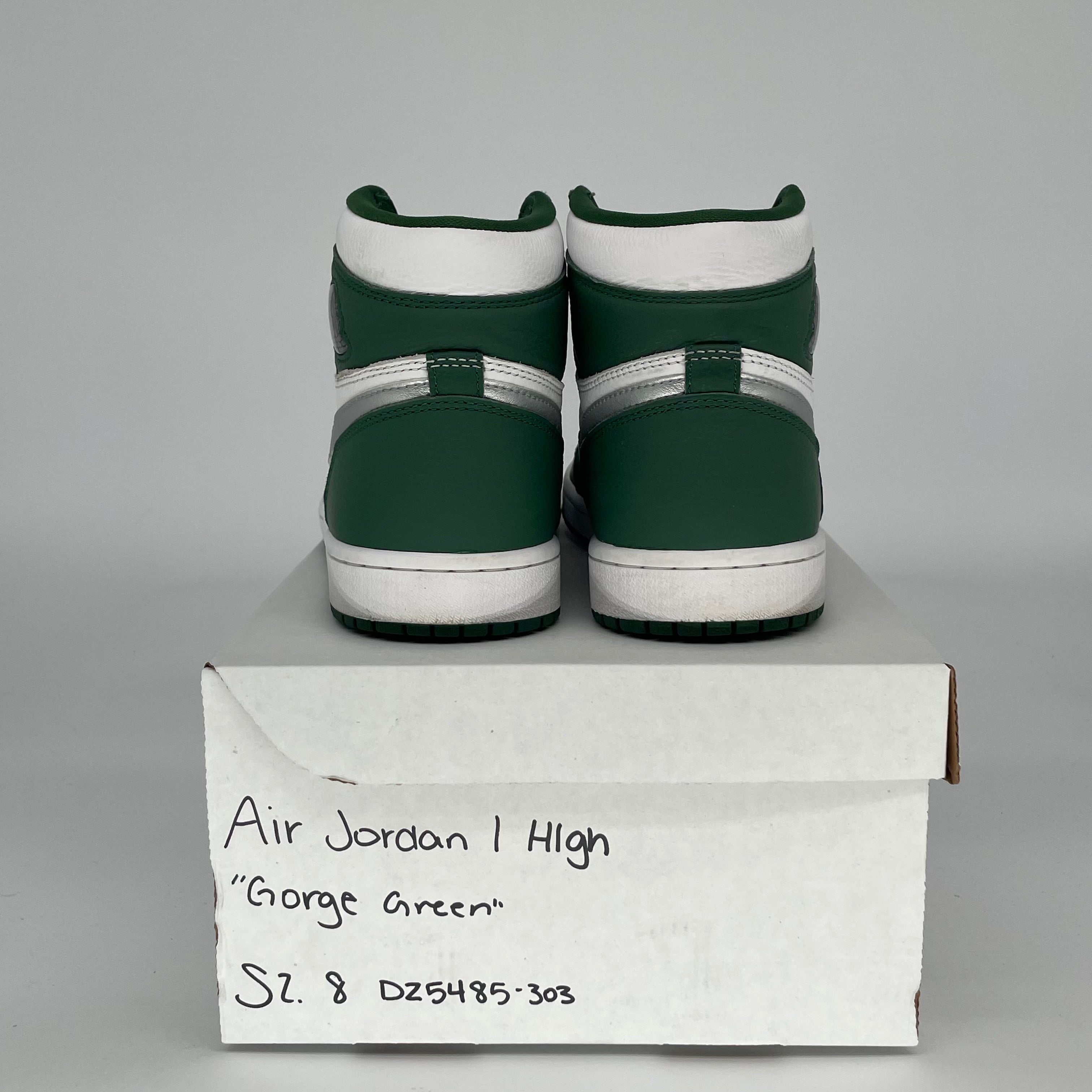 AIR JORDAN 1 GORGE GREEN SIZE 8 DZ5485-303