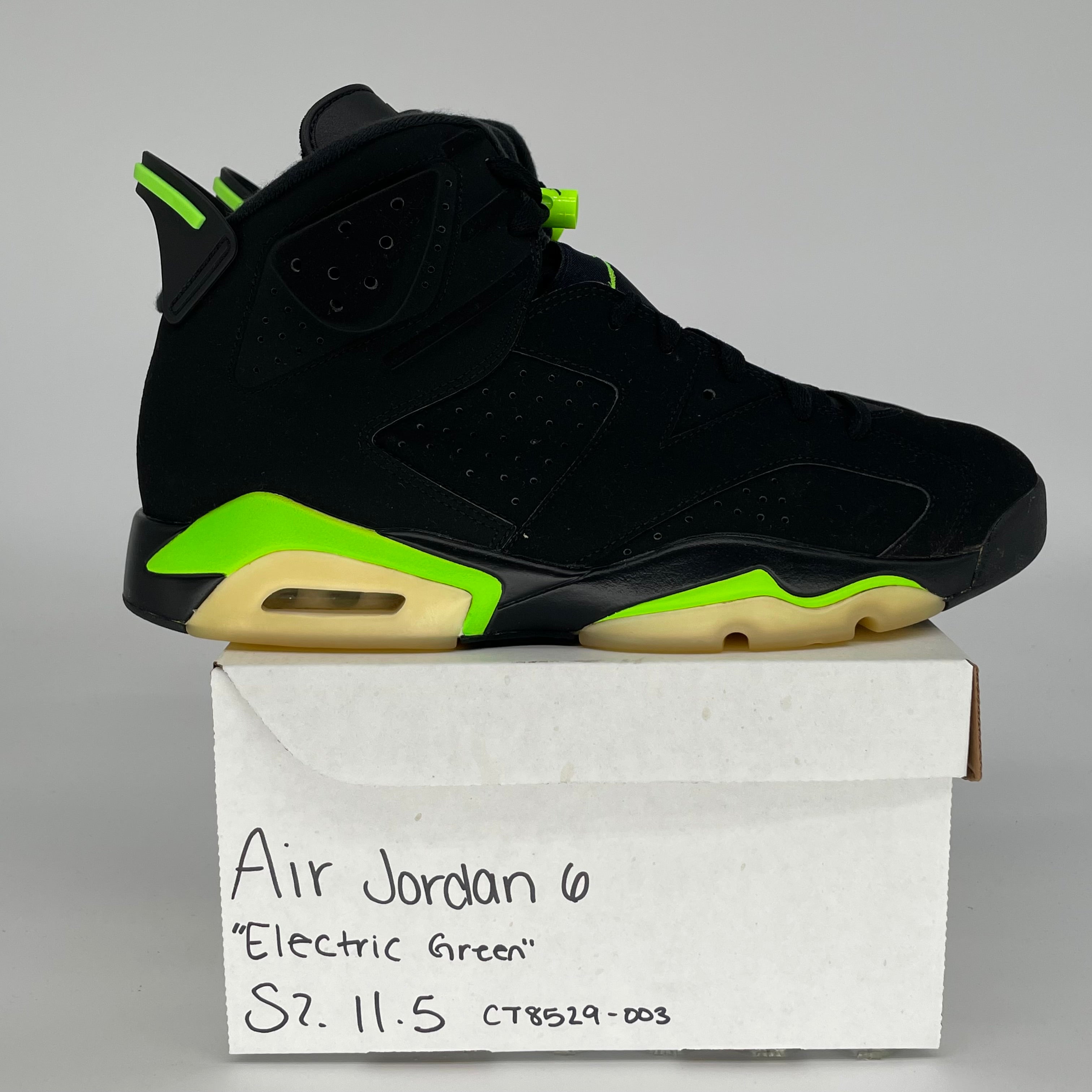 AIR JORDAN 6 ELECTRIC GREEN SIZE 11.5 CT8529-003