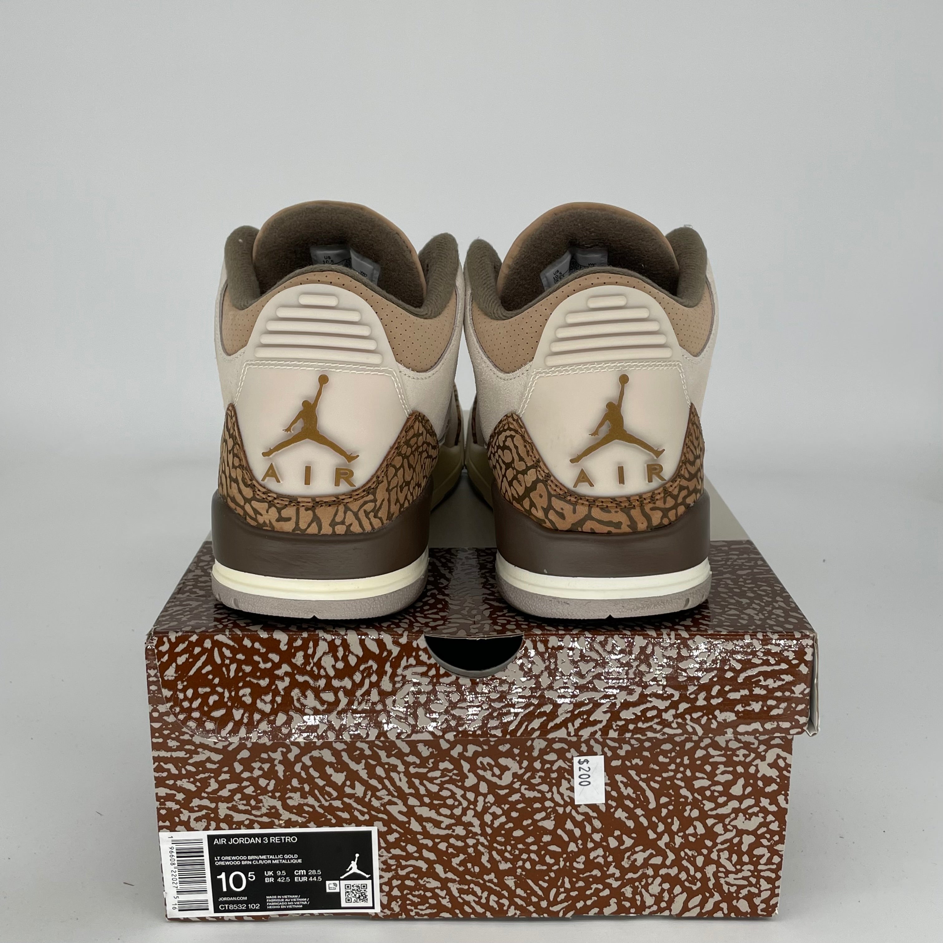 AIR JORDAN 3 PALOMINO SIZE 10.5 CT8532-102