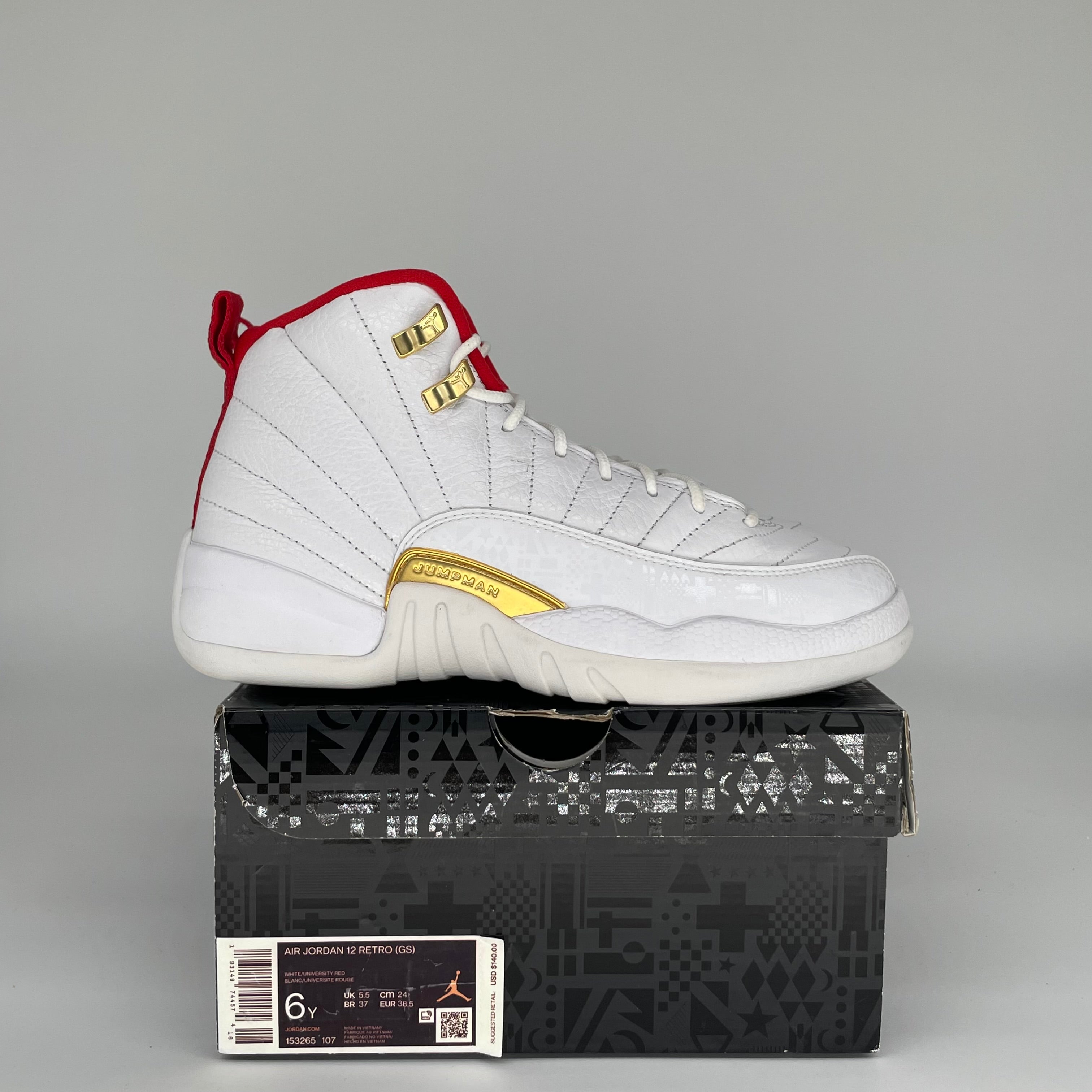 AIR JORDAN 12 FIBA SIZE 6Y 153265-107