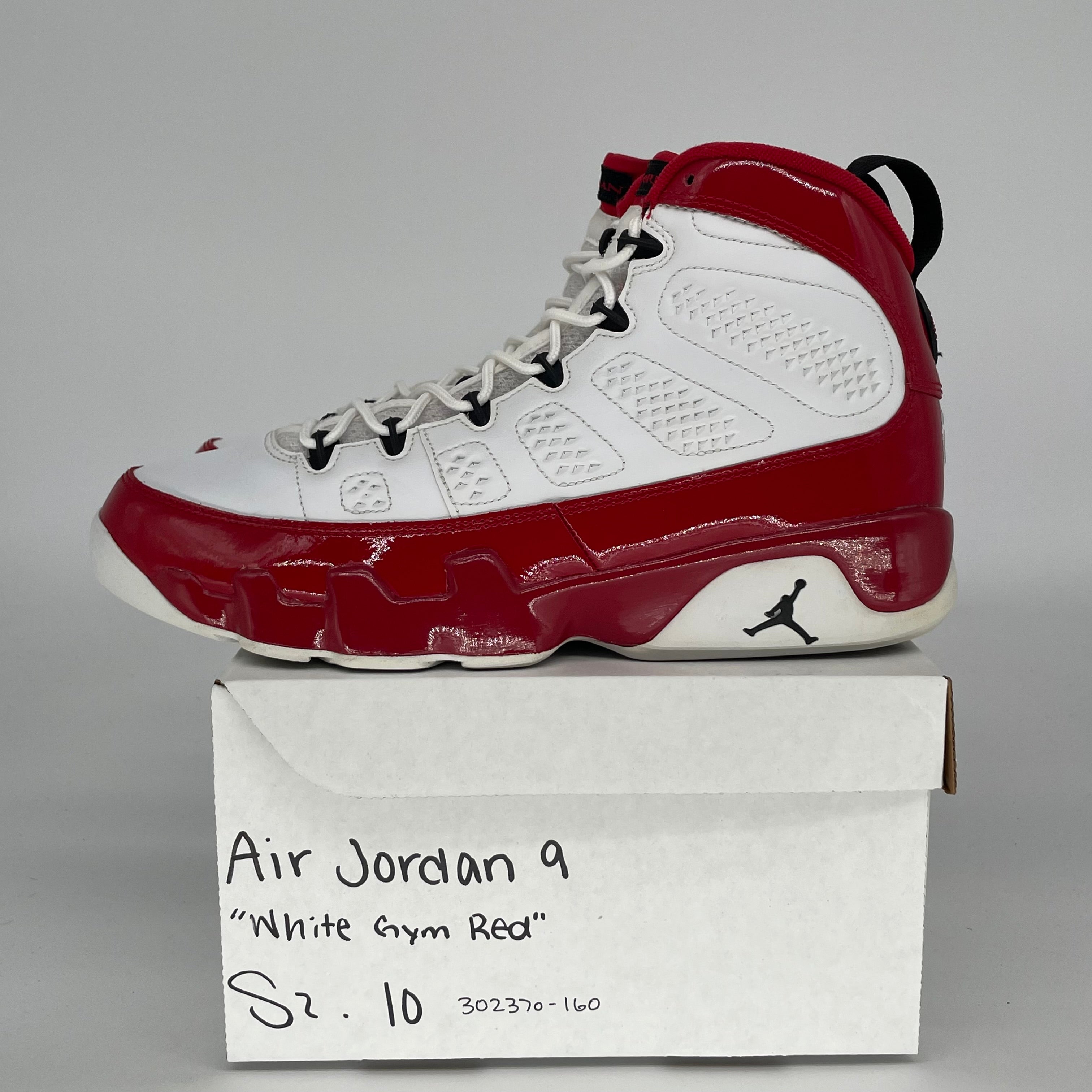 AIR JORDAN 9 GYM RED SIZE 10 302370-160