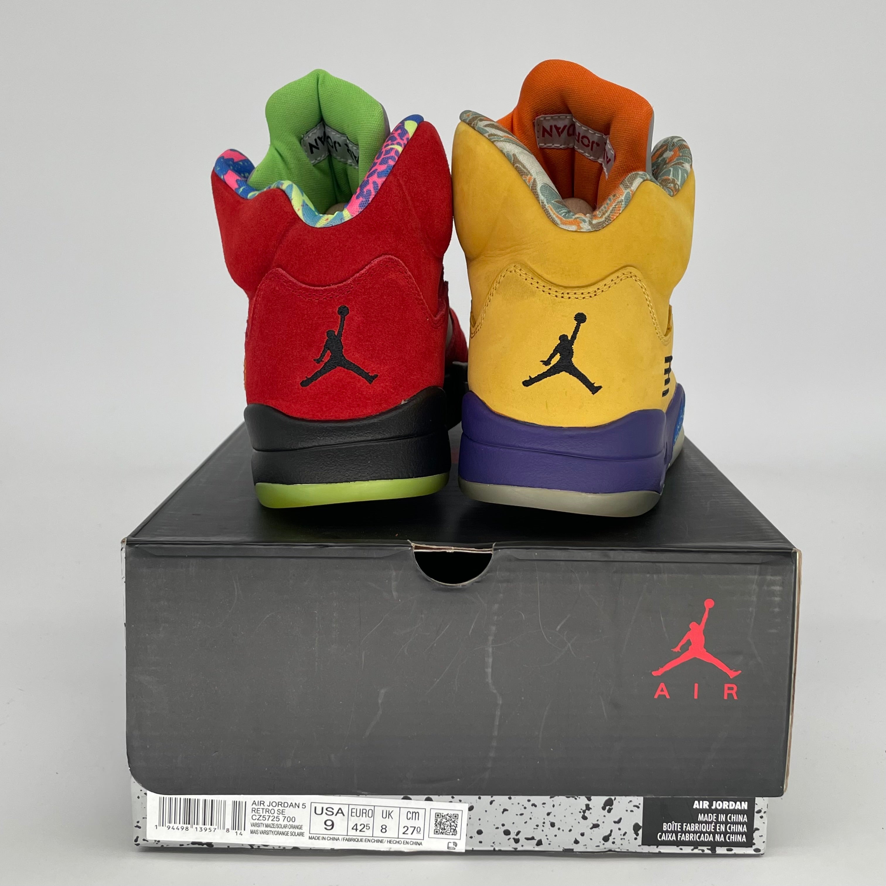 AIR JORDAN 5 WHAT THE SIZE 9 CZ5725-700