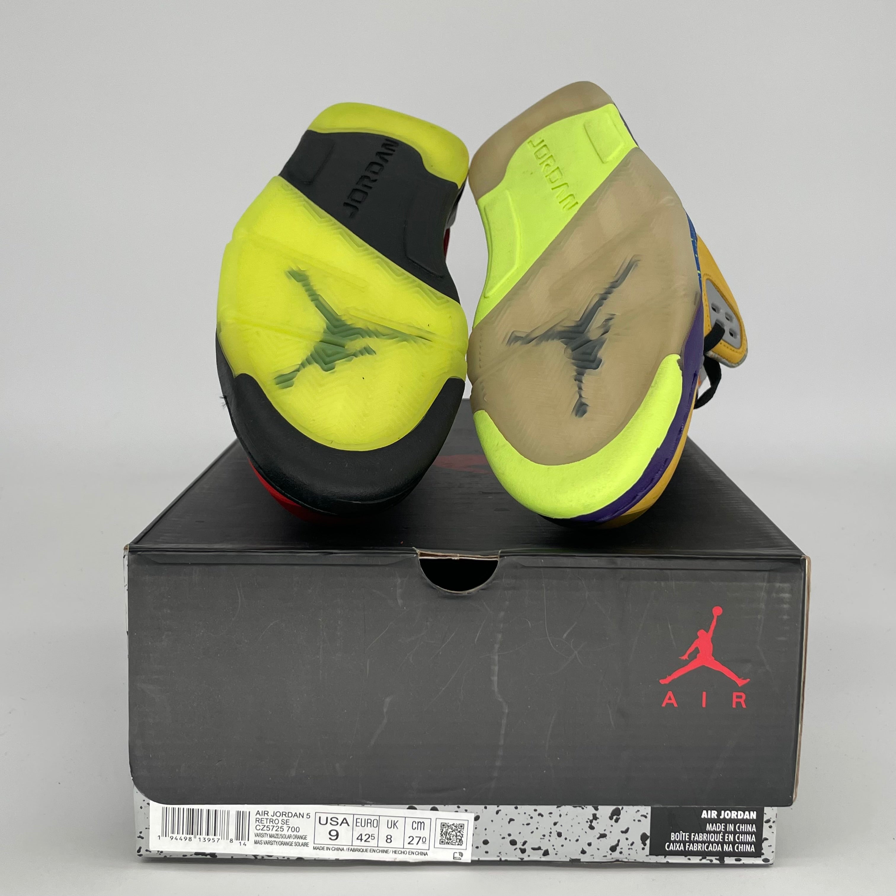 AIR JORDAN 5 WHAT THE SIZE 9 CZ5725-700