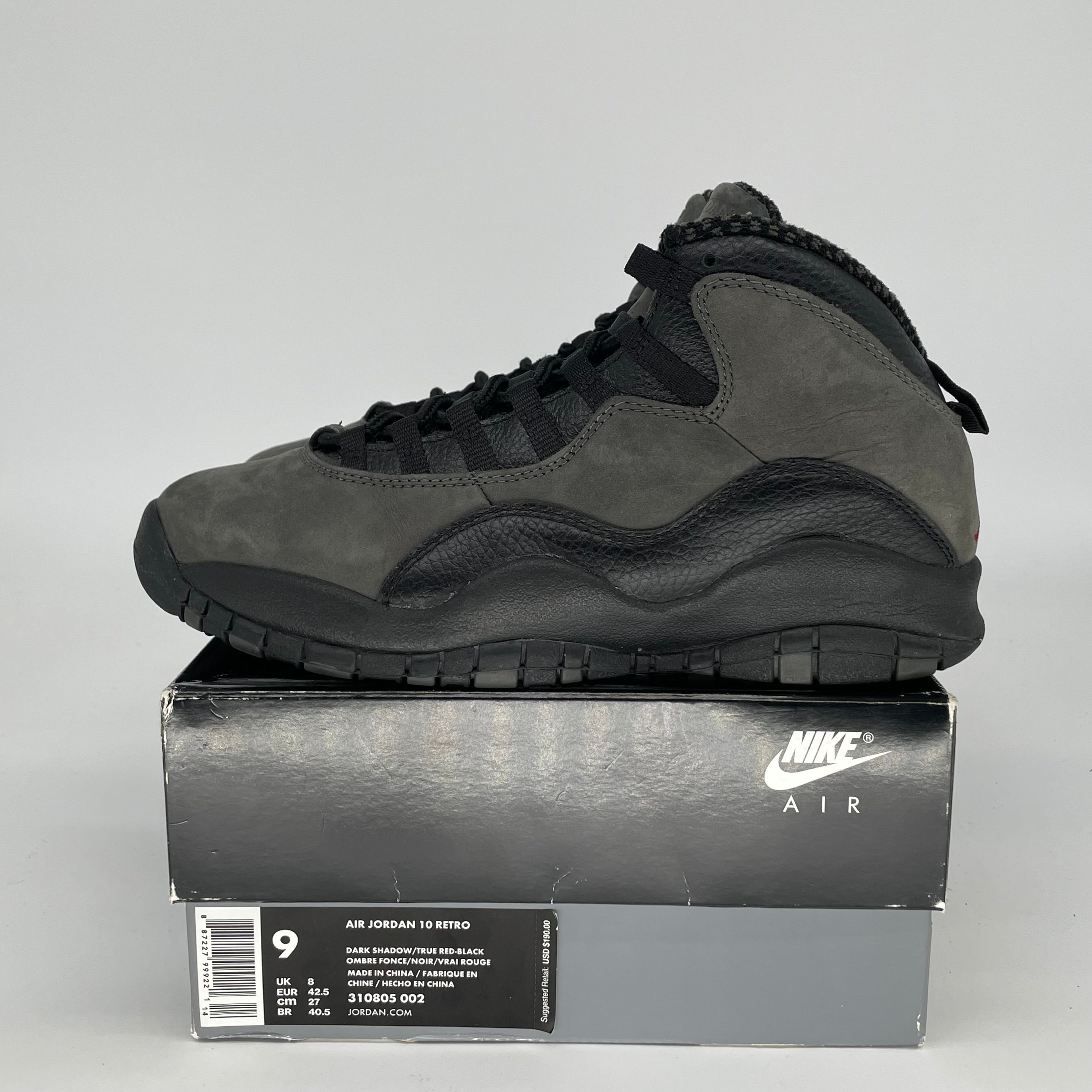 AIR JORDAN 10 SHADOW SIZE 9 310805-002