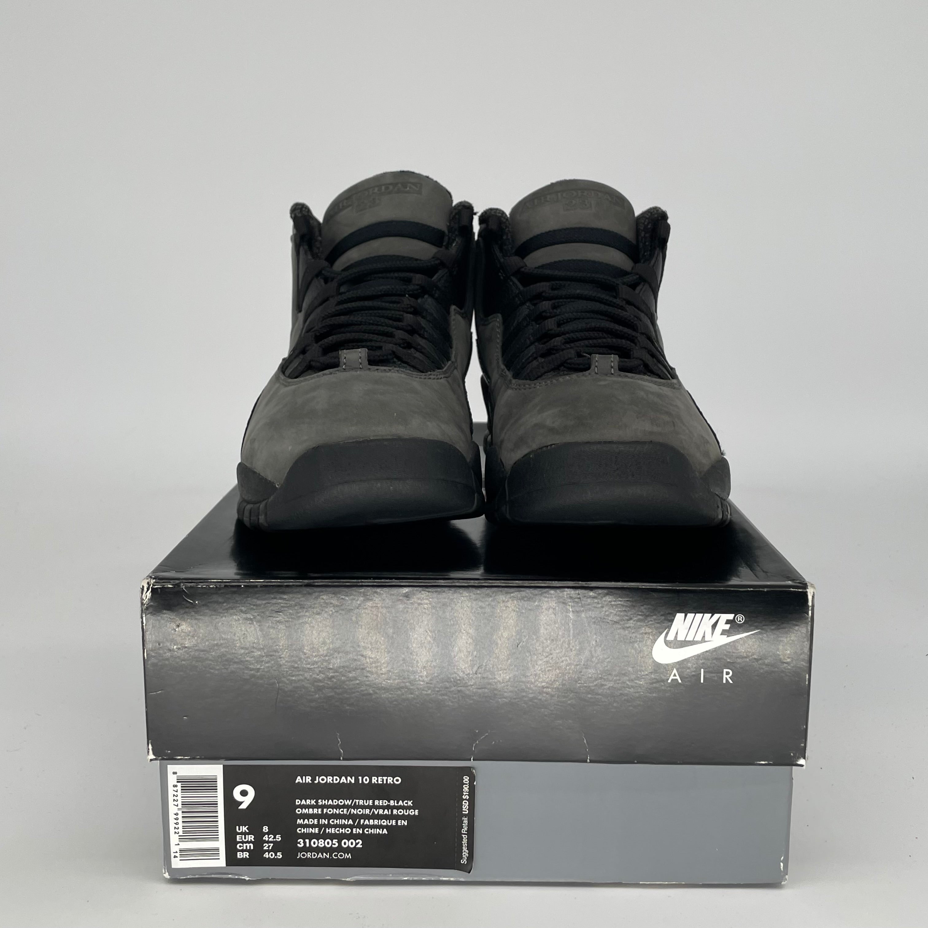 AIR JORDAN 10 SHADOW SIZE 9 310805-002