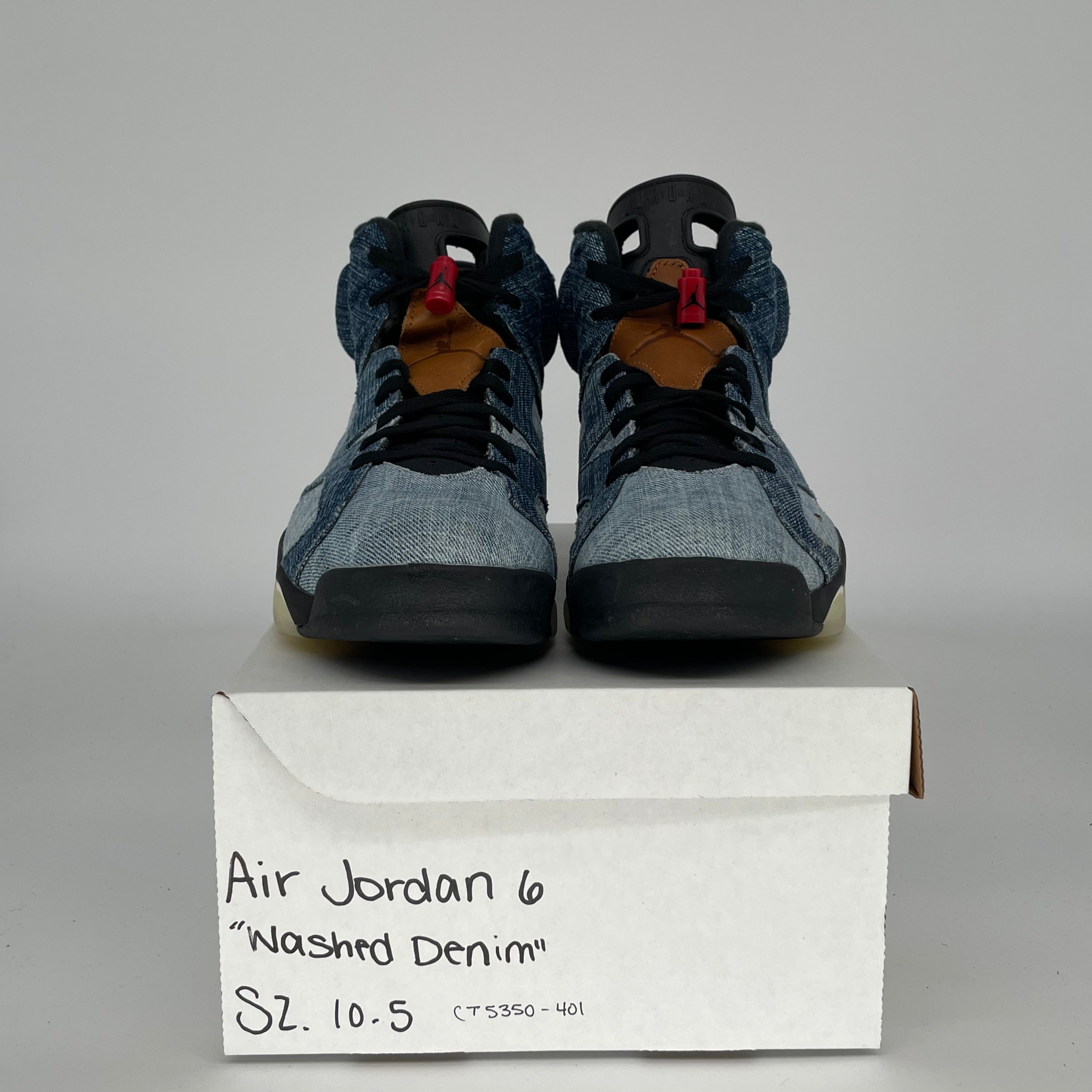 AIR JORDAN 6 WASHED DENIM SIZE 10.5 CT5350-401