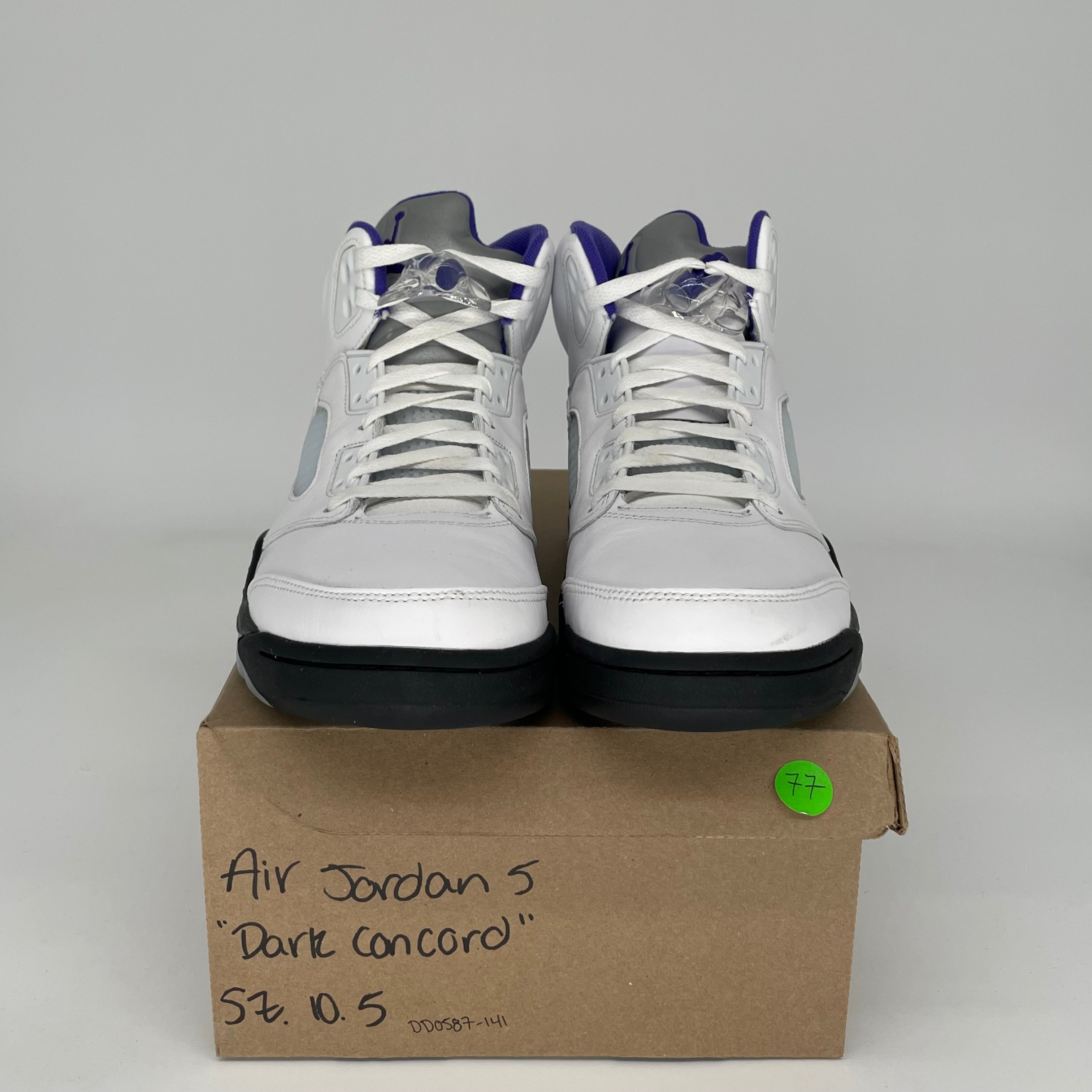 AIR JORDAN 5 DARK CONCORD SIZE 10.5 DD0587-141