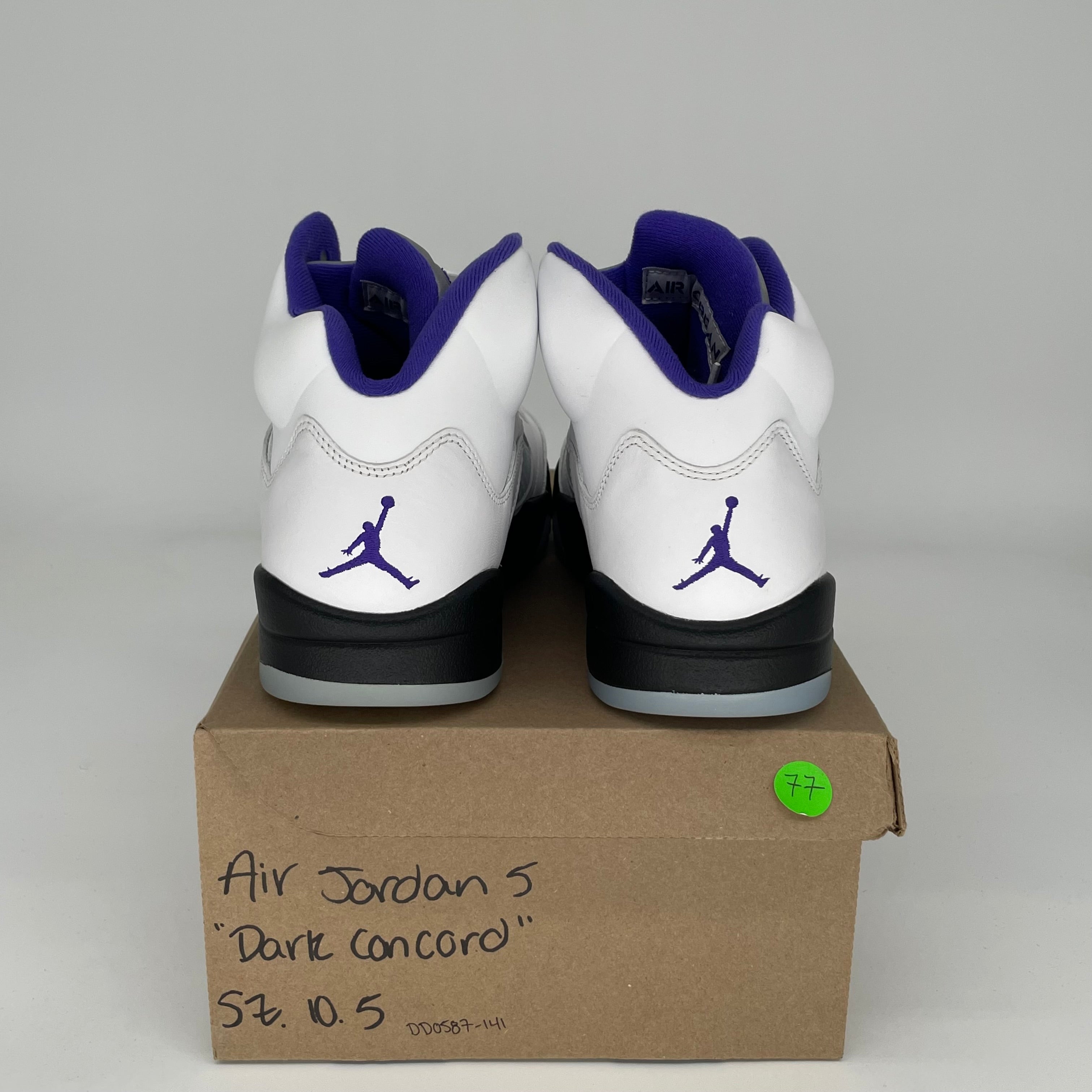 AIR JORDAN 5 DARK CONCORD SIZE 10.5 DD0587-141