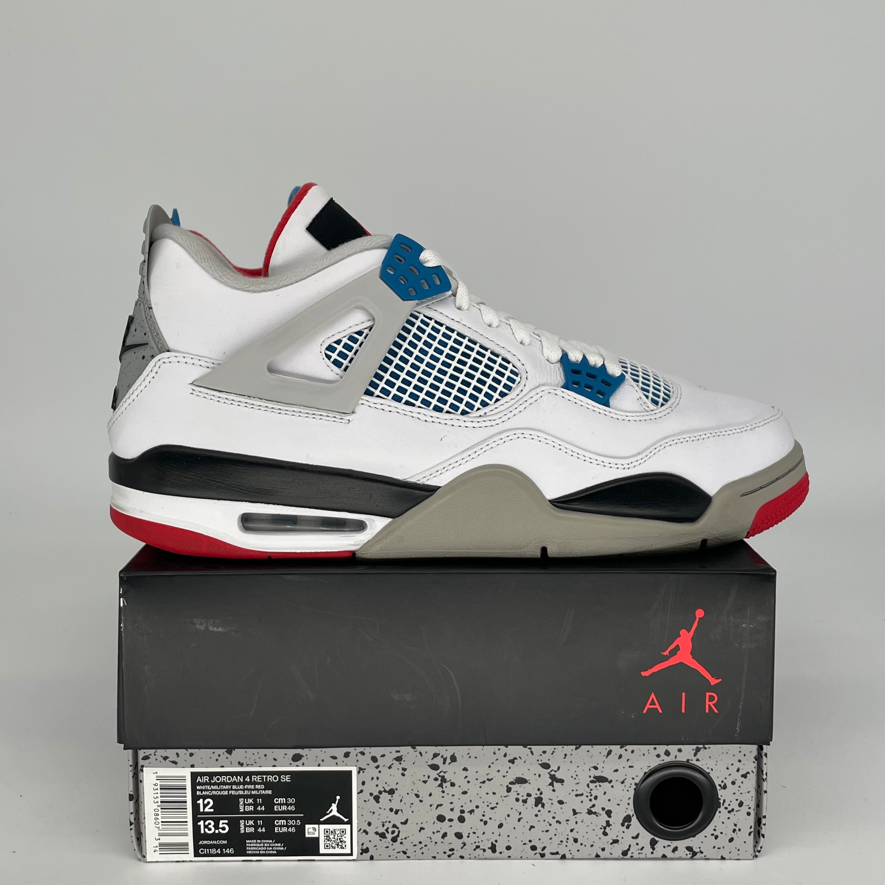 AIR JORDAN 4 WHAT THE SIZE 12 CI1184-146