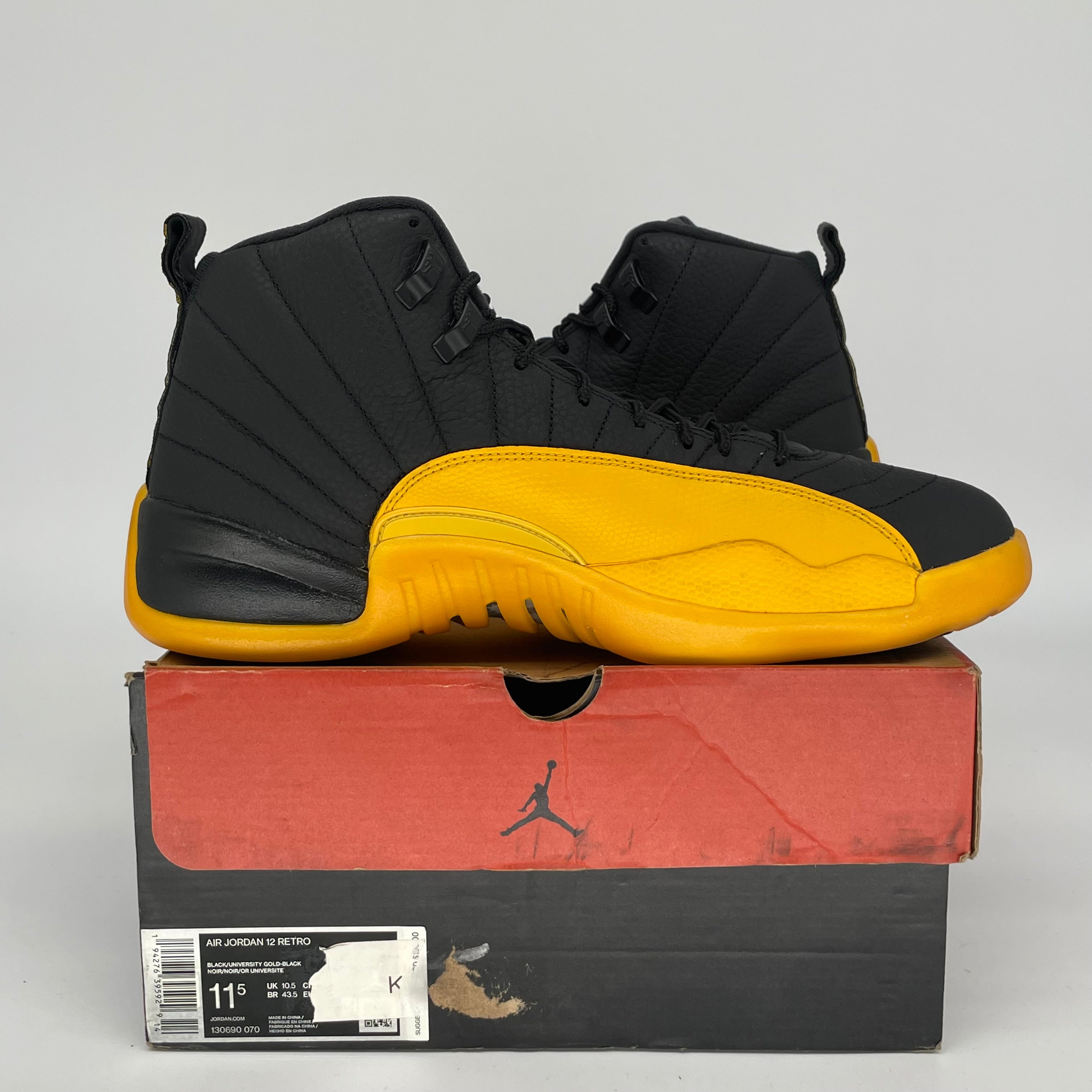 AIR JORDAN 12 UNIVERSITY GOLD SIZE 11.5 130690-070