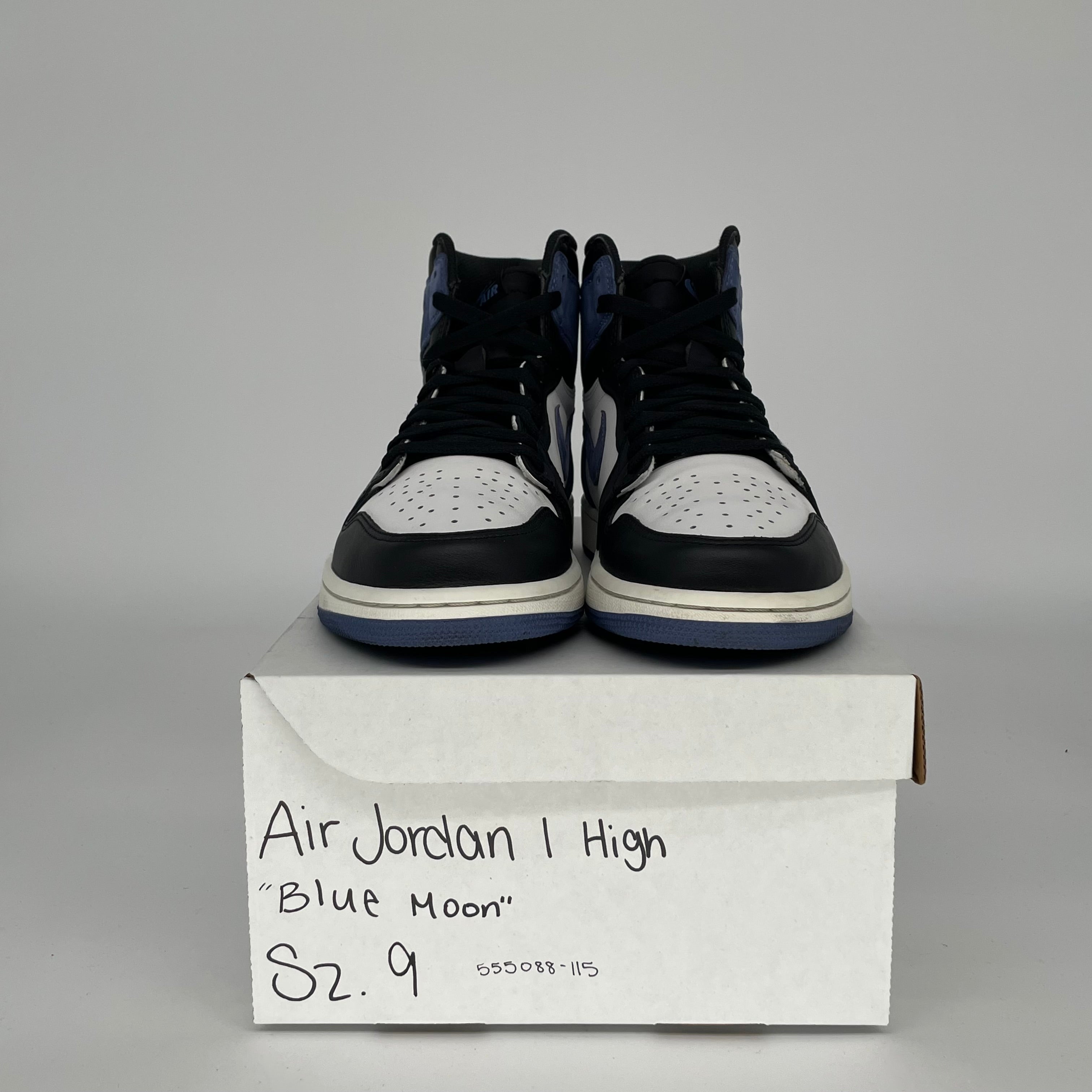 AIR JORDAN 1 BLUE MOON SIZE 9 555088-115