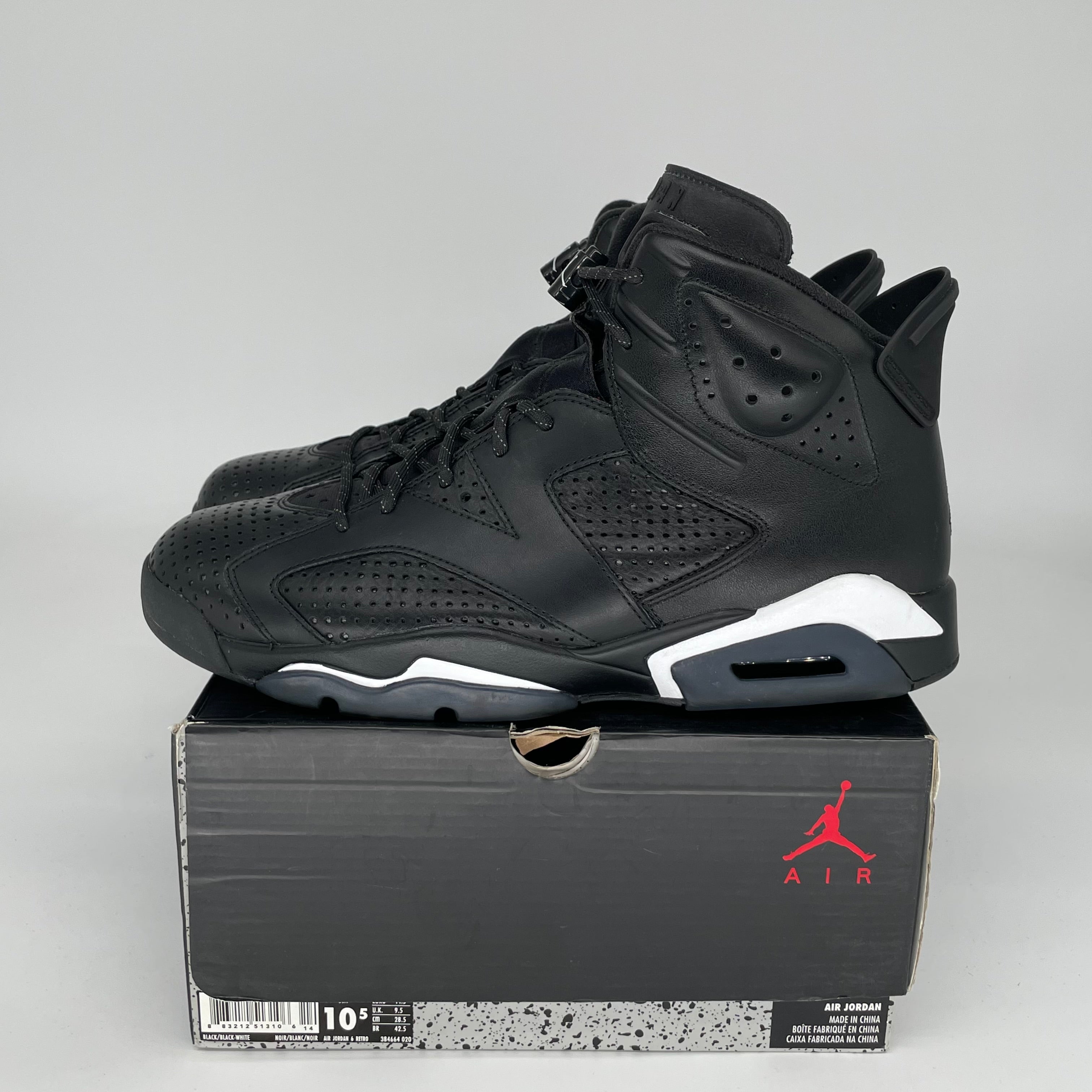 AIR JORDAN 6 BLACK CAT SIZE 10.5 384664-020