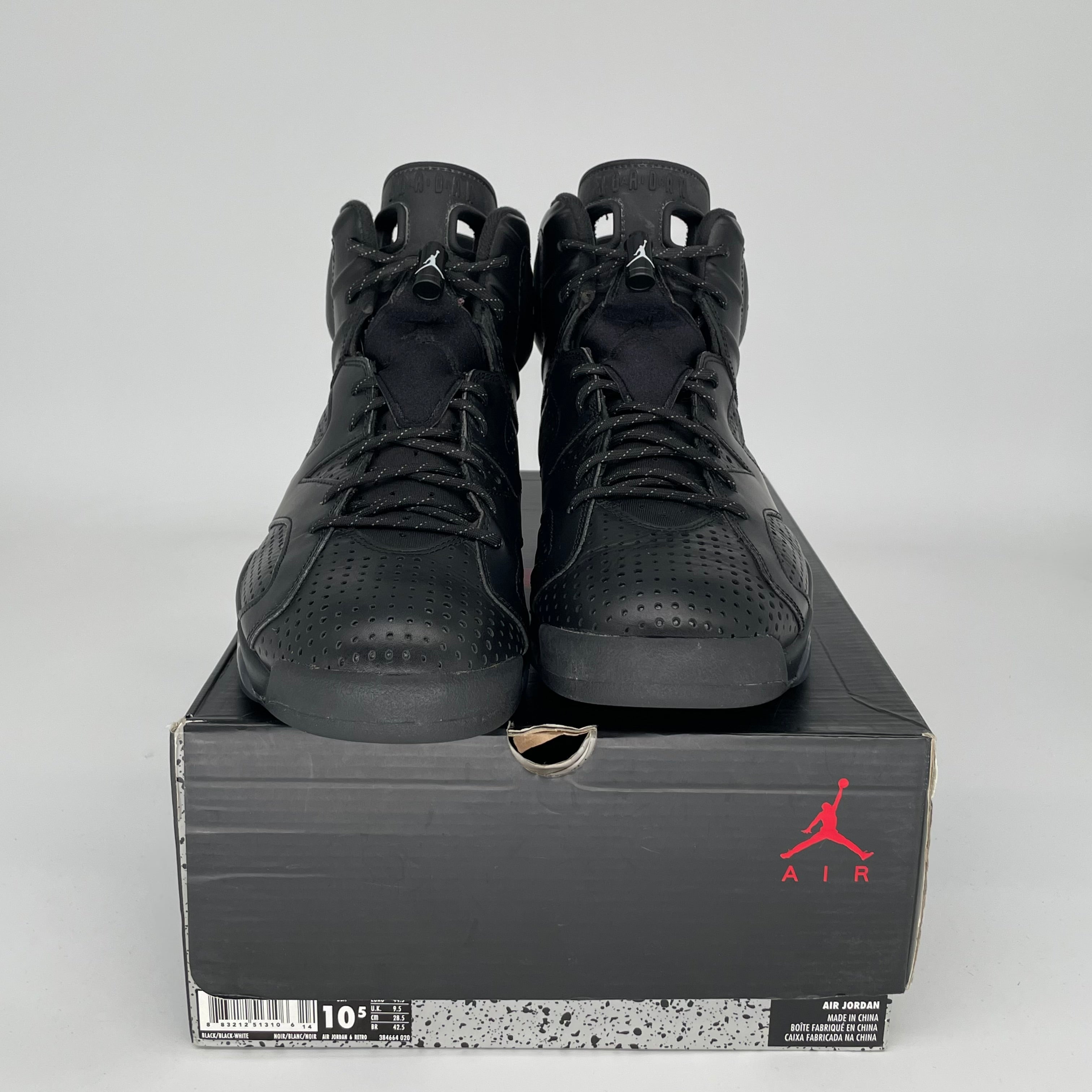 AIR JORDAN 6 BLACK CAT SIZE 10.5 384664-020