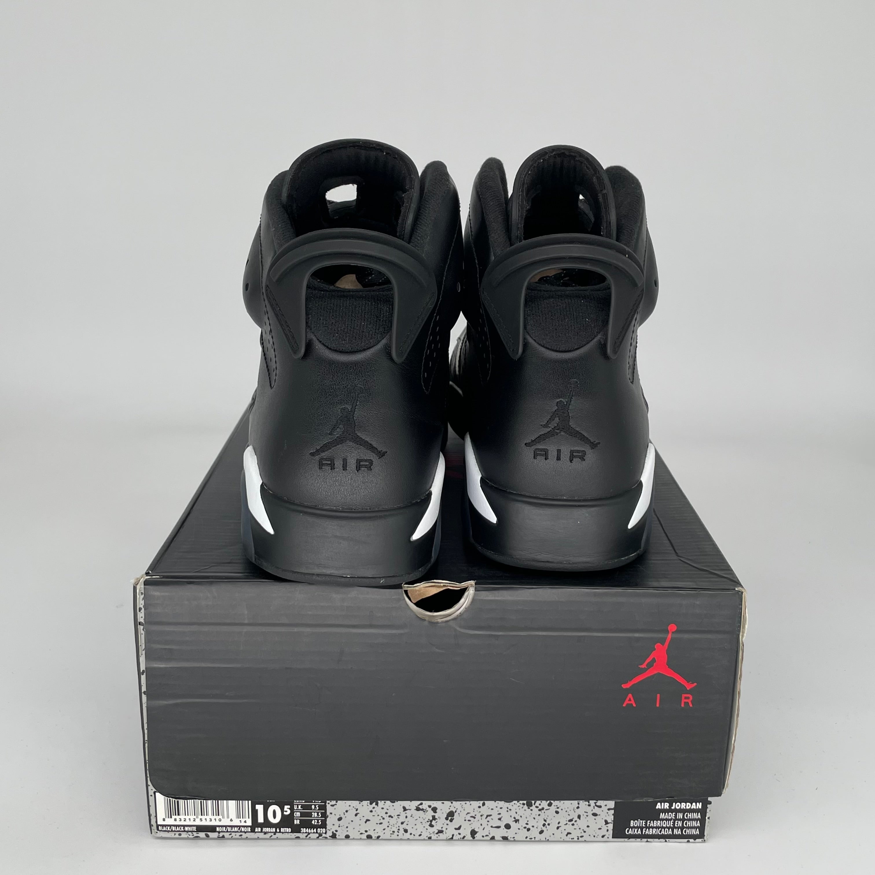 AIR JORDAN 6 BLACK CAT SIZE 10.5 384664-020