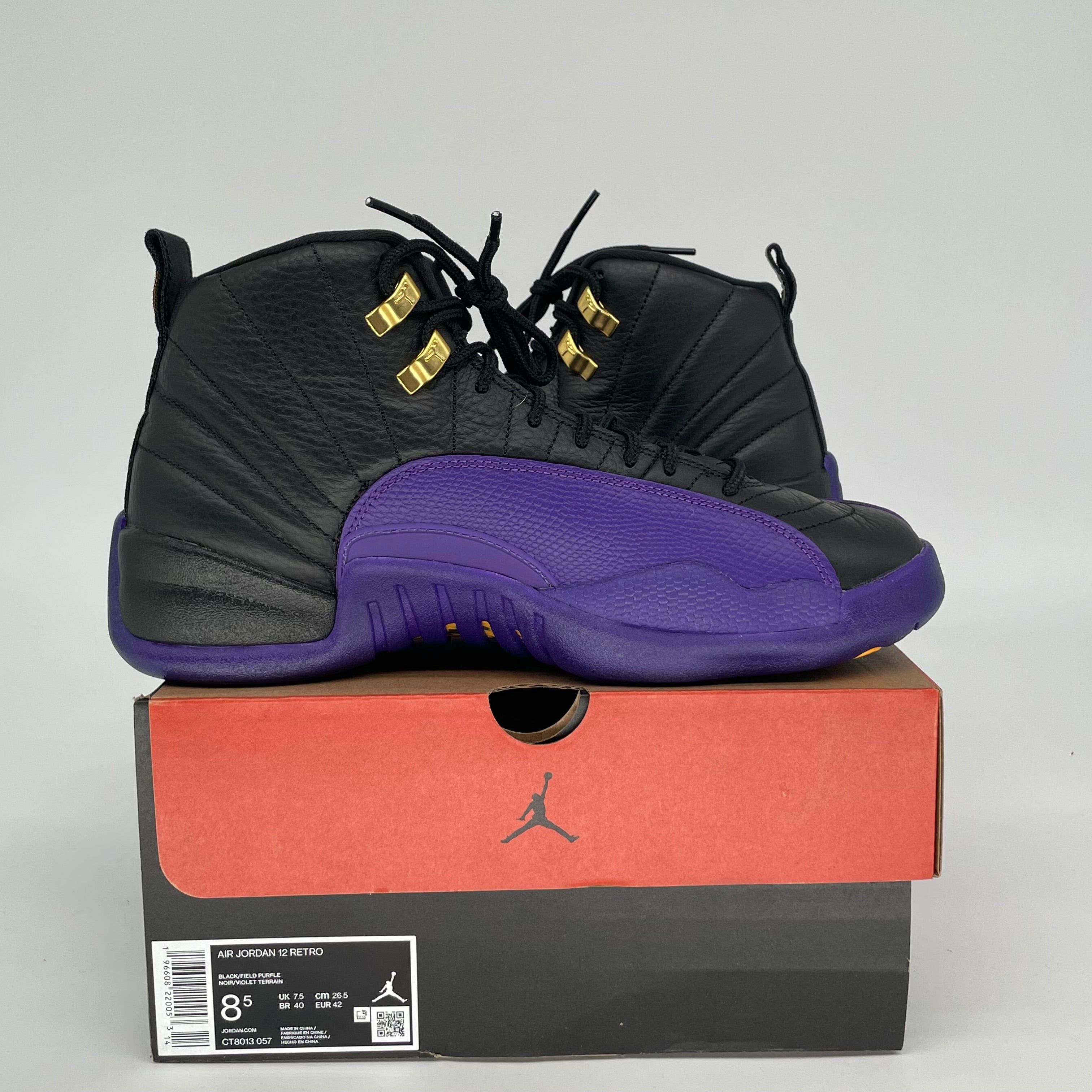 AIR JORDAN 12 FIELD PURPLE SIZE 8.5 CT8013-057