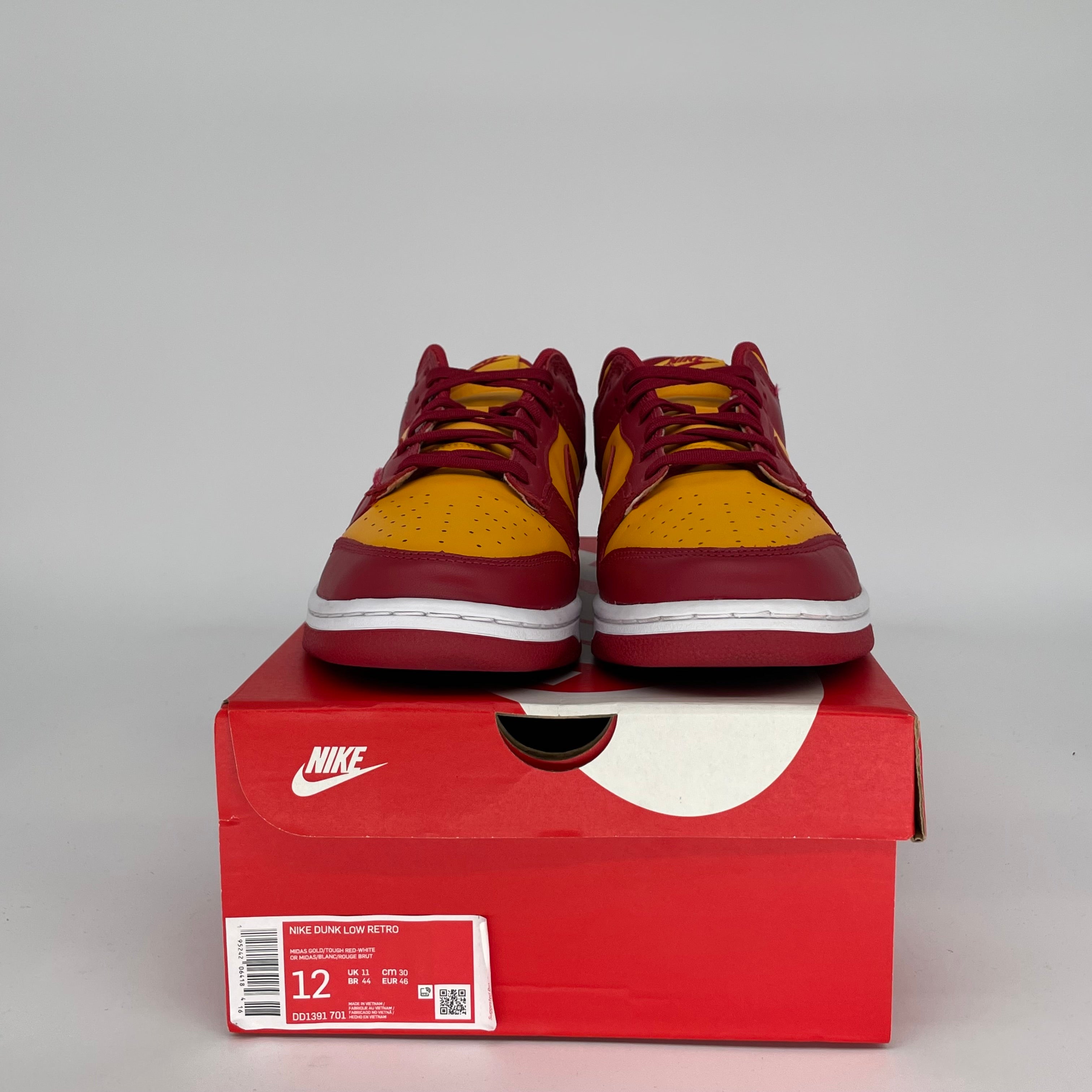 NIKE DUNK LOW MIDAS GOLD SIZE 12 DD1391-701