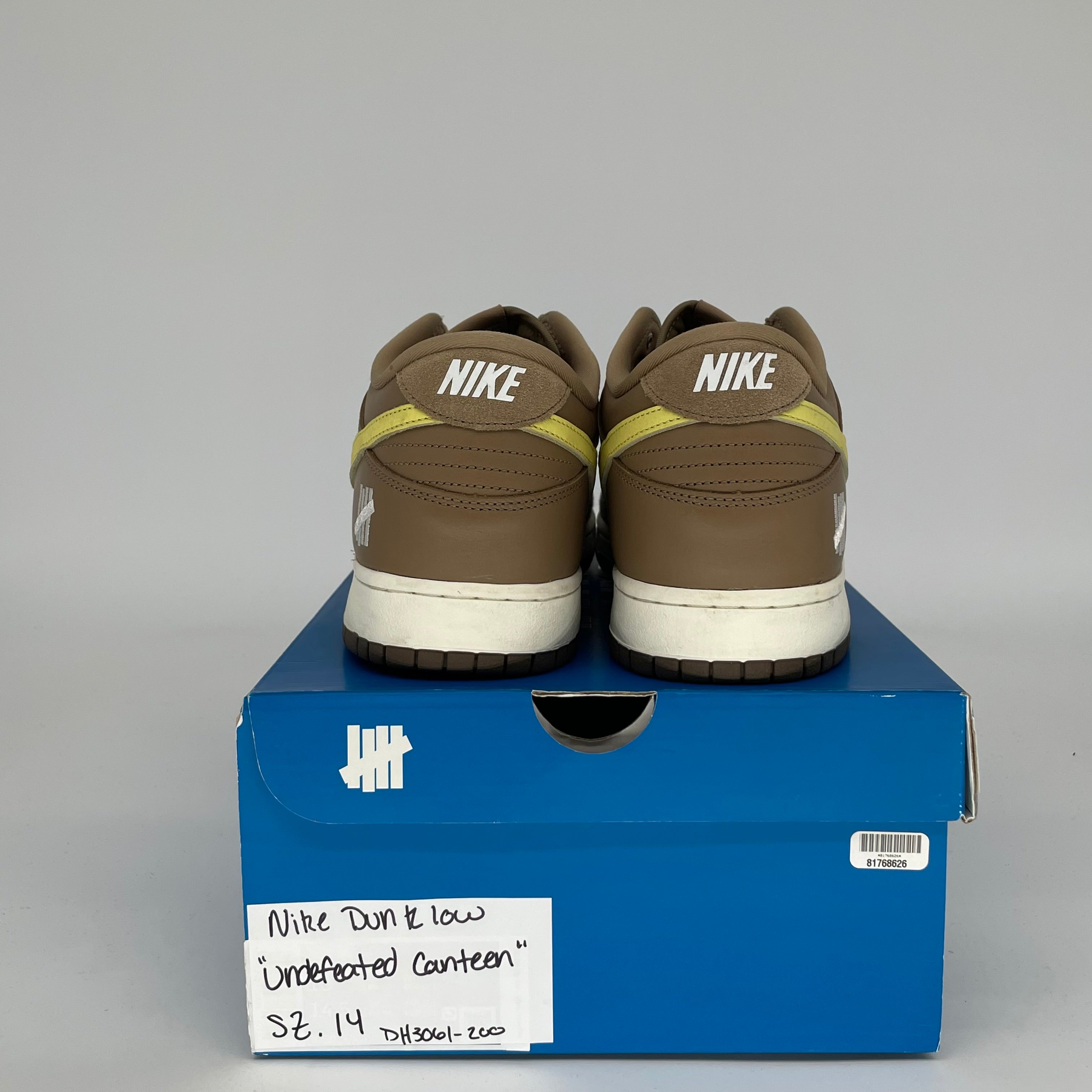 NIKE DUNK LOW UNDEFEATED CANTEEN SIZE 14 DH3061-200