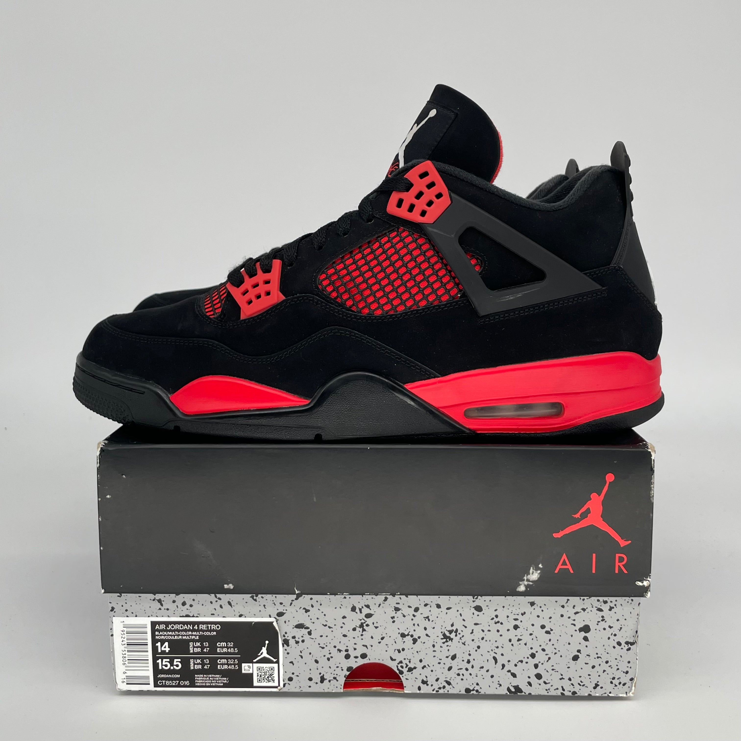 AIR JORDAN 4 RED THUNDER SIZE 14 CT8527-016