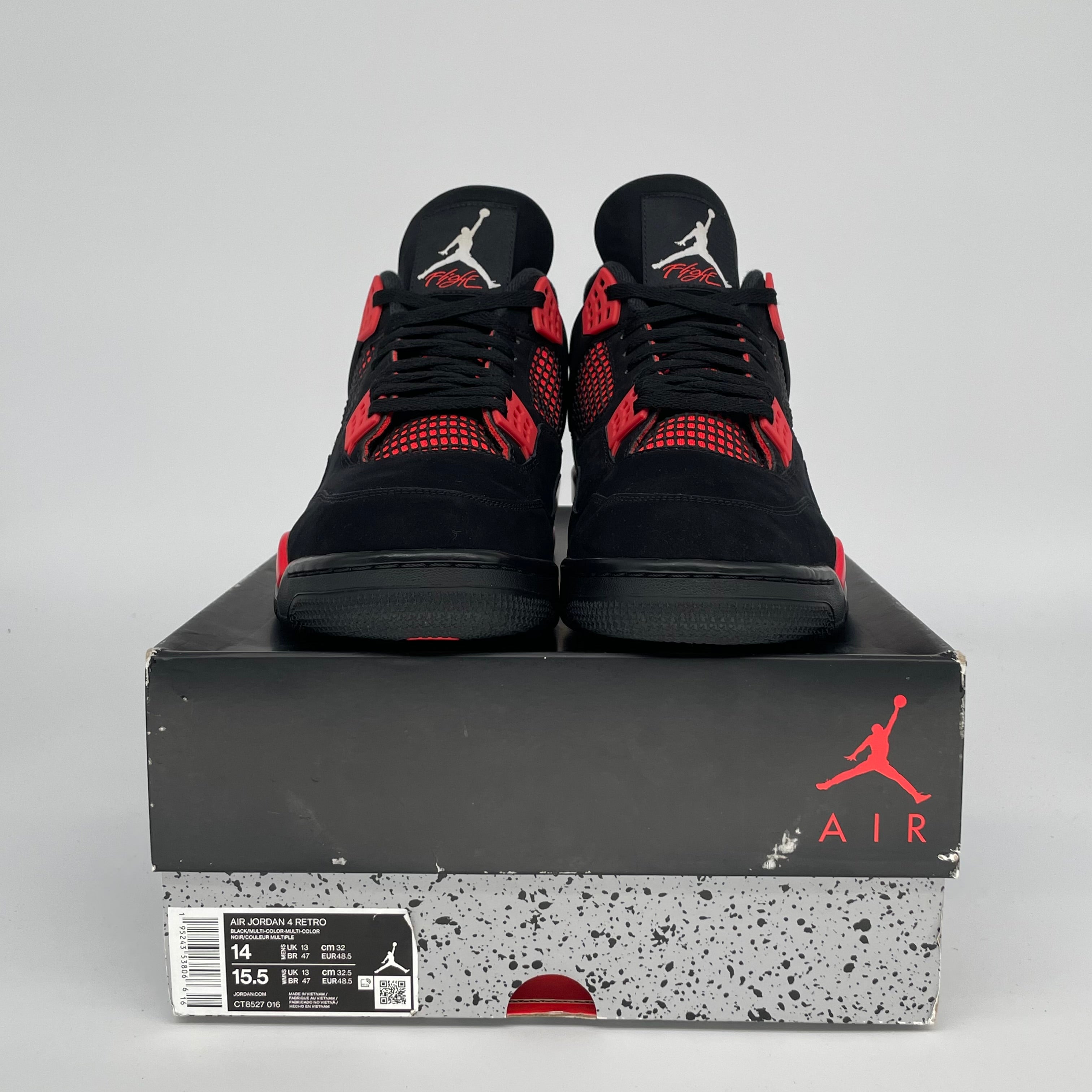 AIR JORDAN 4 RED THUNDER SIZE 14 CT8527-016