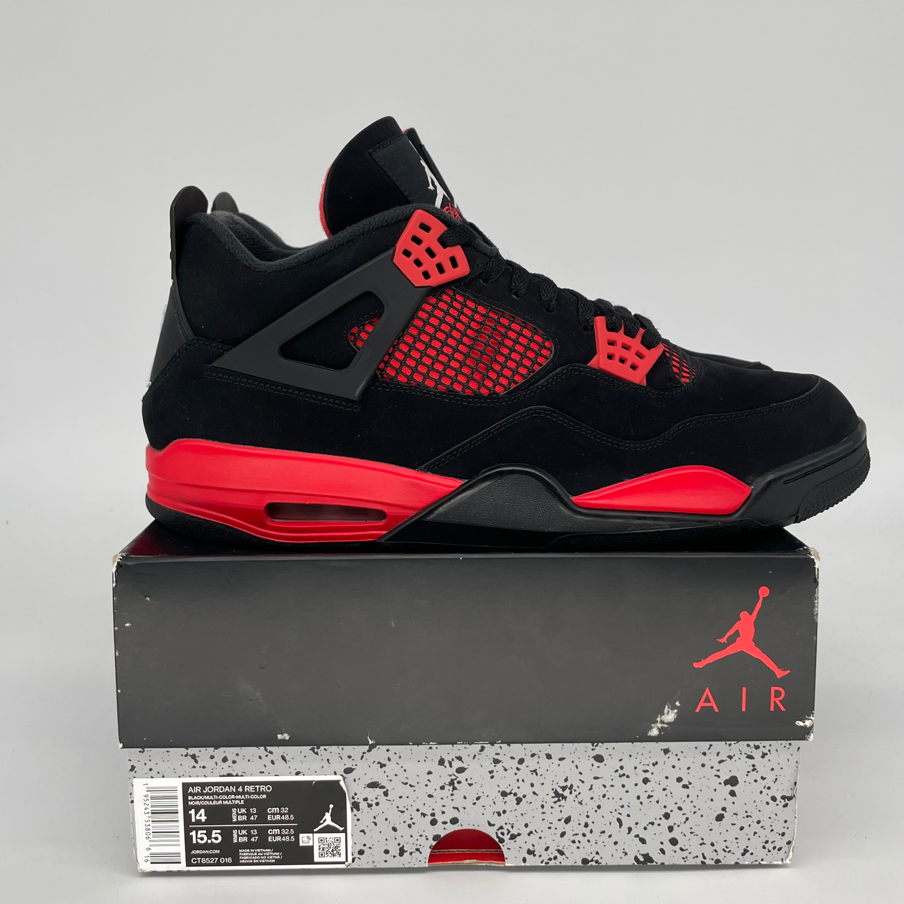 AIR JORDAN 4 RED THUNDER SIZE 14 CT8527-016