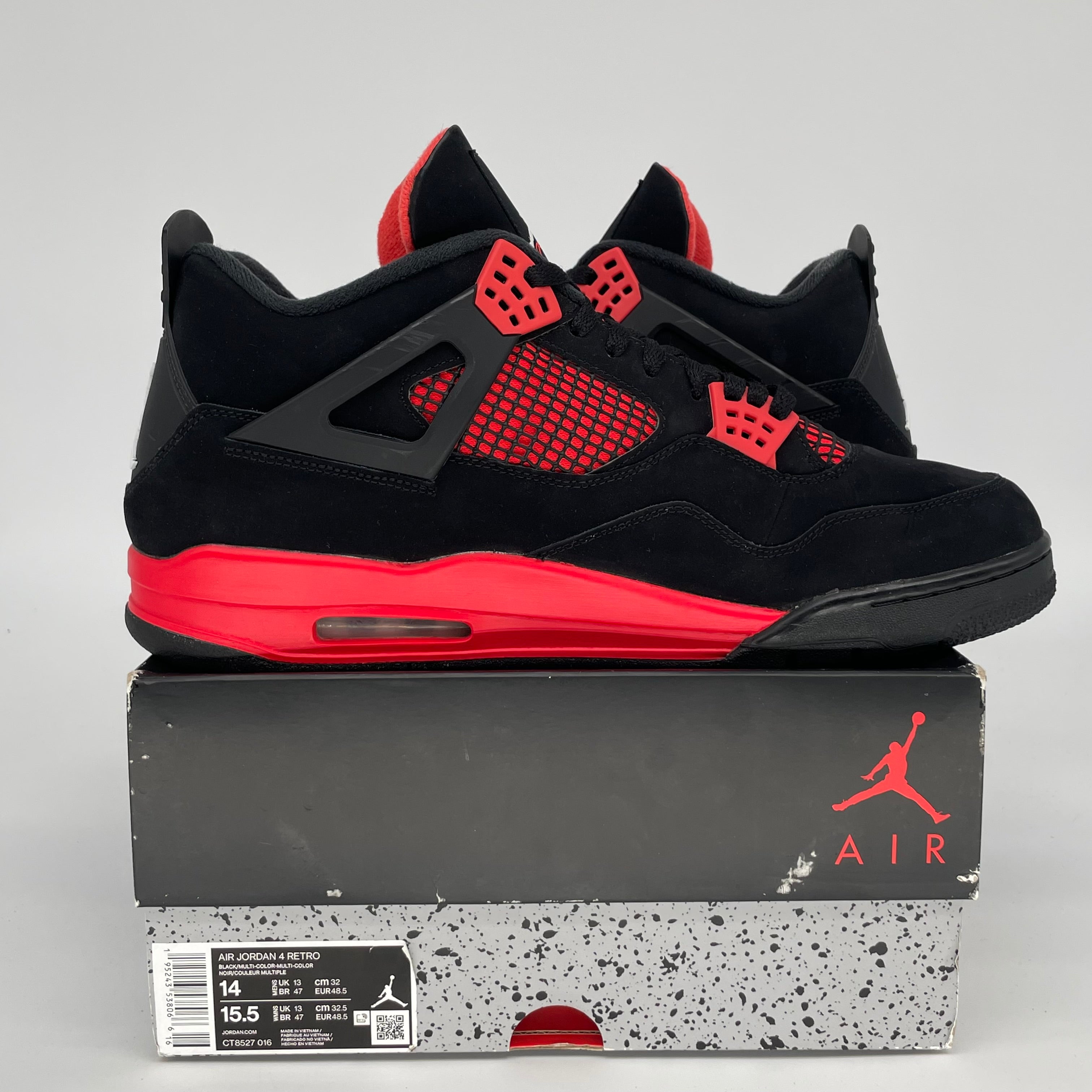 AIR JORDAN 4 RED THUNDER SIZE 14 CT8527-016