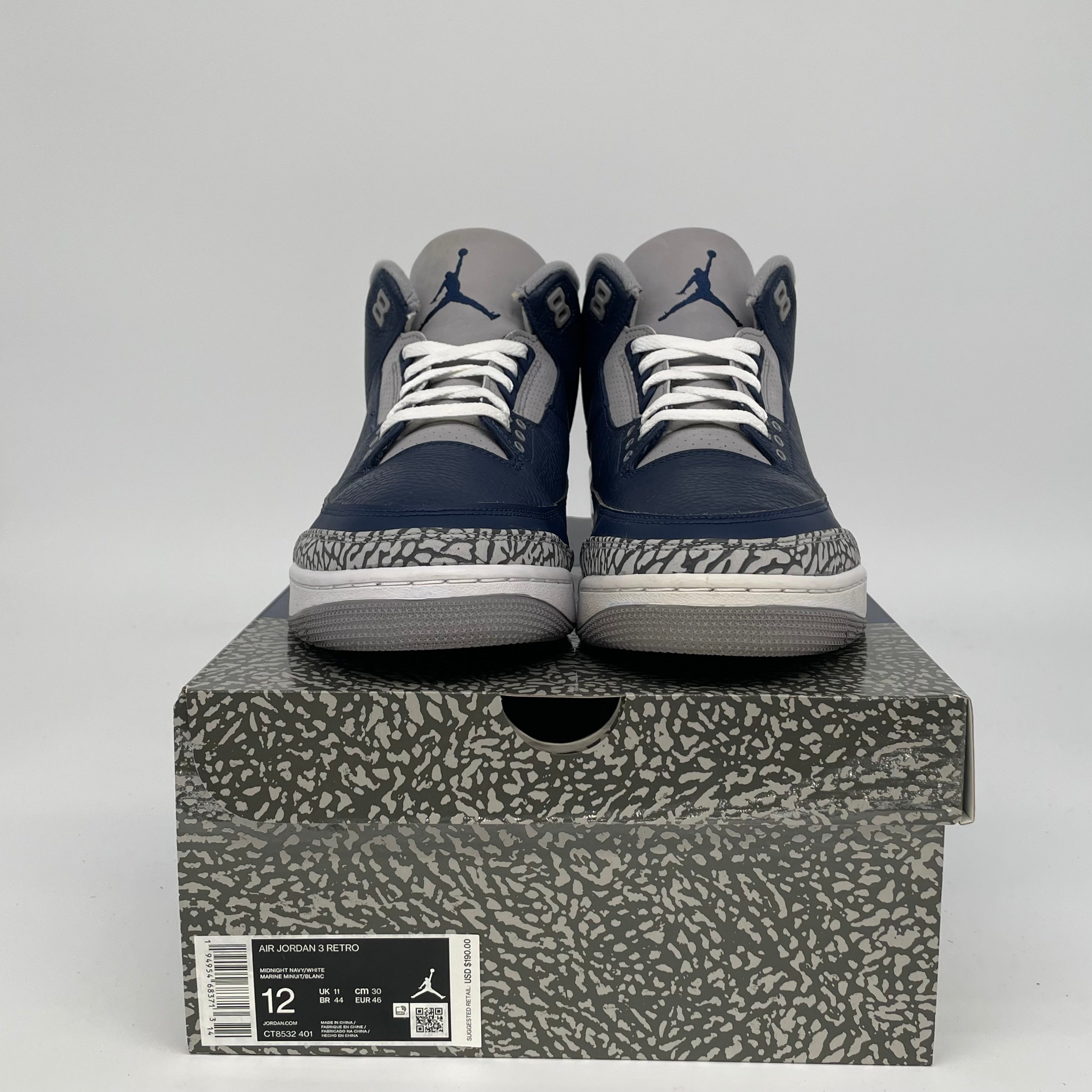 AIR JORDAN 3 GEORGETOWN SIZE 12 CT8532-401