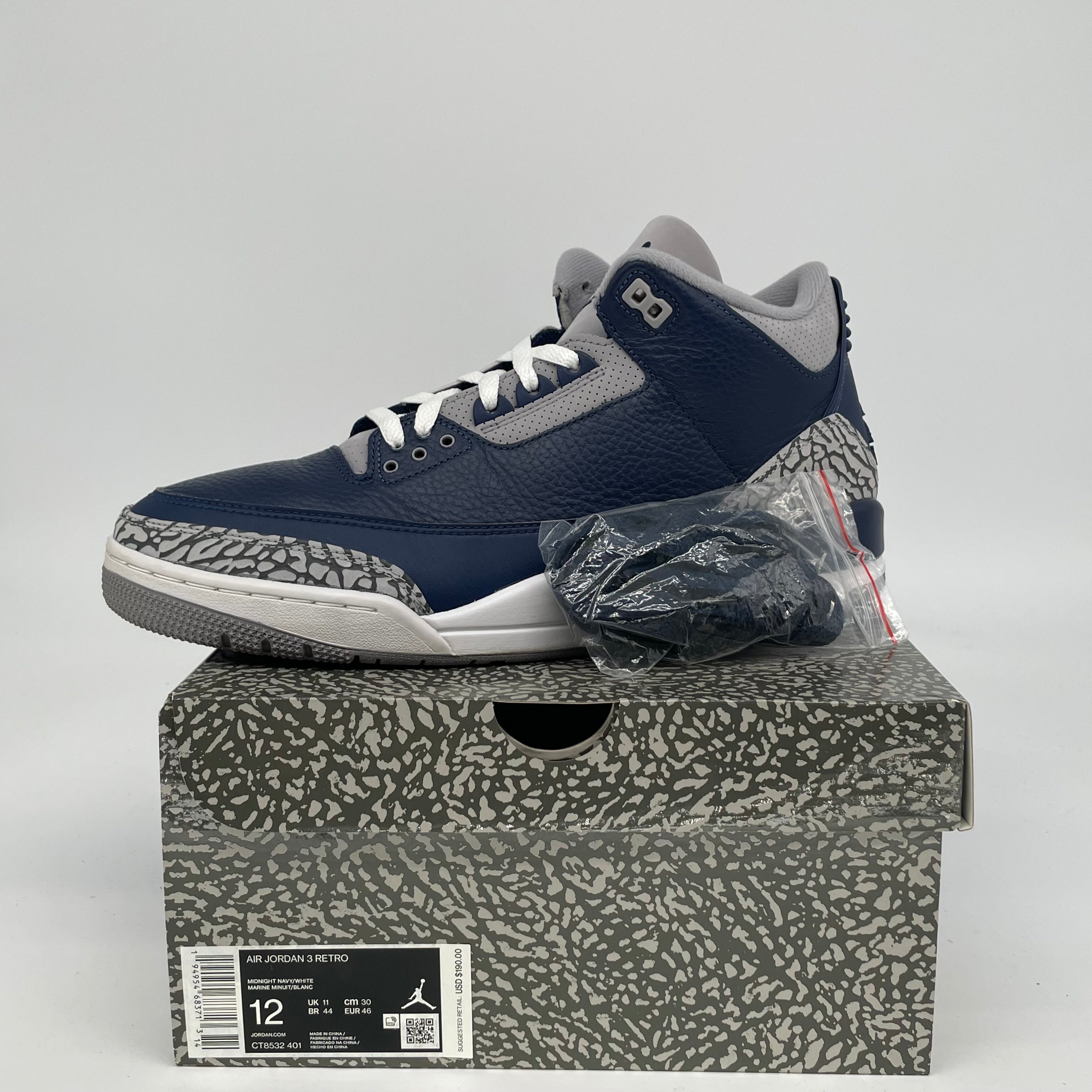 AIR JORDAN 3 GEORGETOWN SIZE 12 CT8532-401