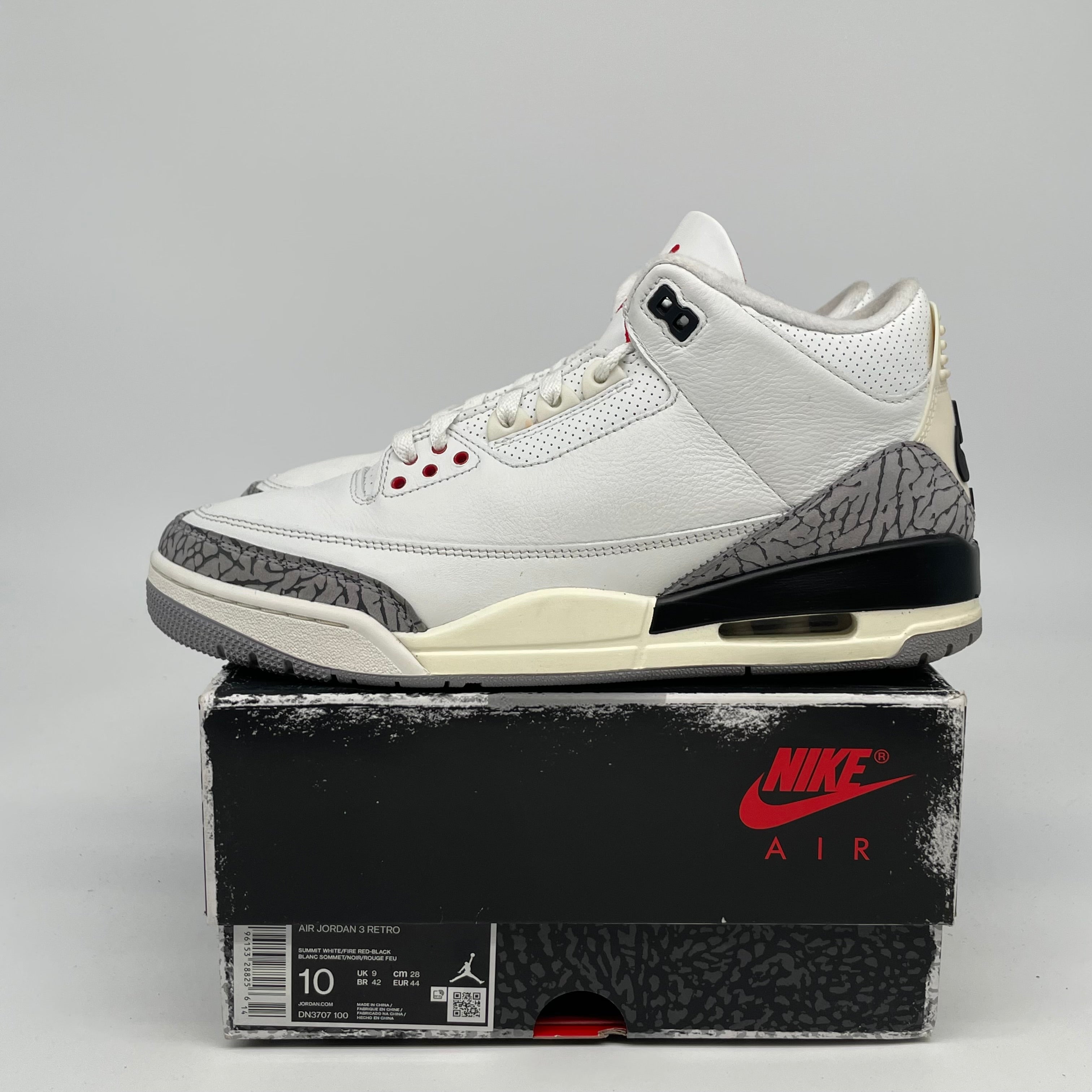 AIR JORDAN 3 REIMAGINED WHITE CEMENT SIZE 10 DN3707-100