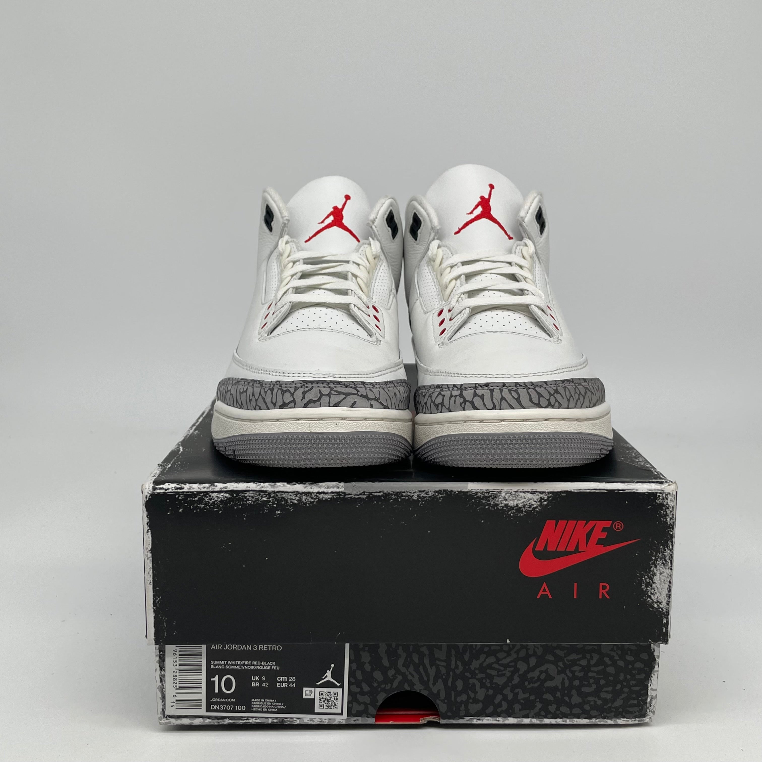 AIR JORDAN 3 REIMAGINED WHITE CEMENT SIZE 10 DN3707-100