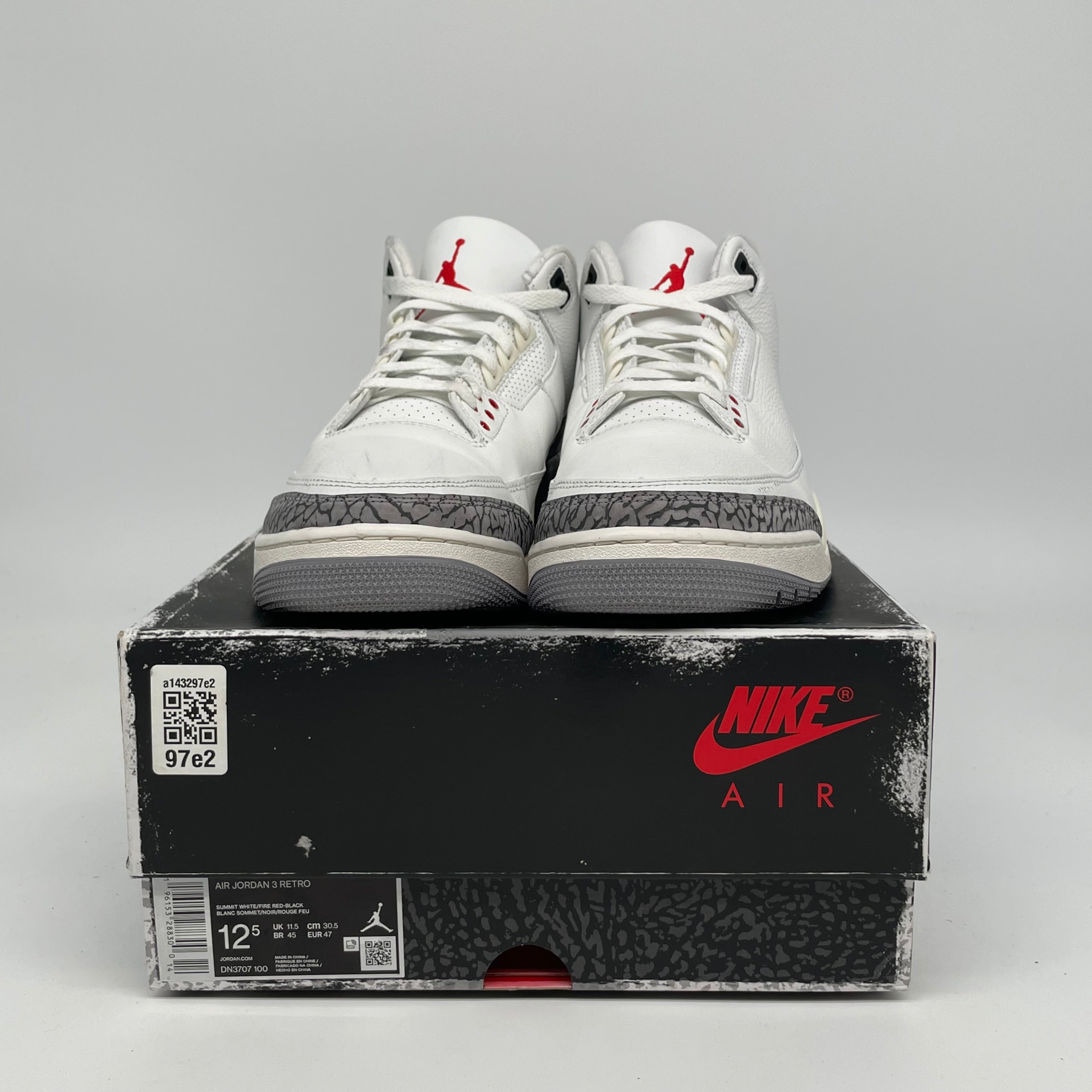 AIR JORDAN 3 REIMAGINED WHITE CEMENT SIZE 12.5 DN3707-100