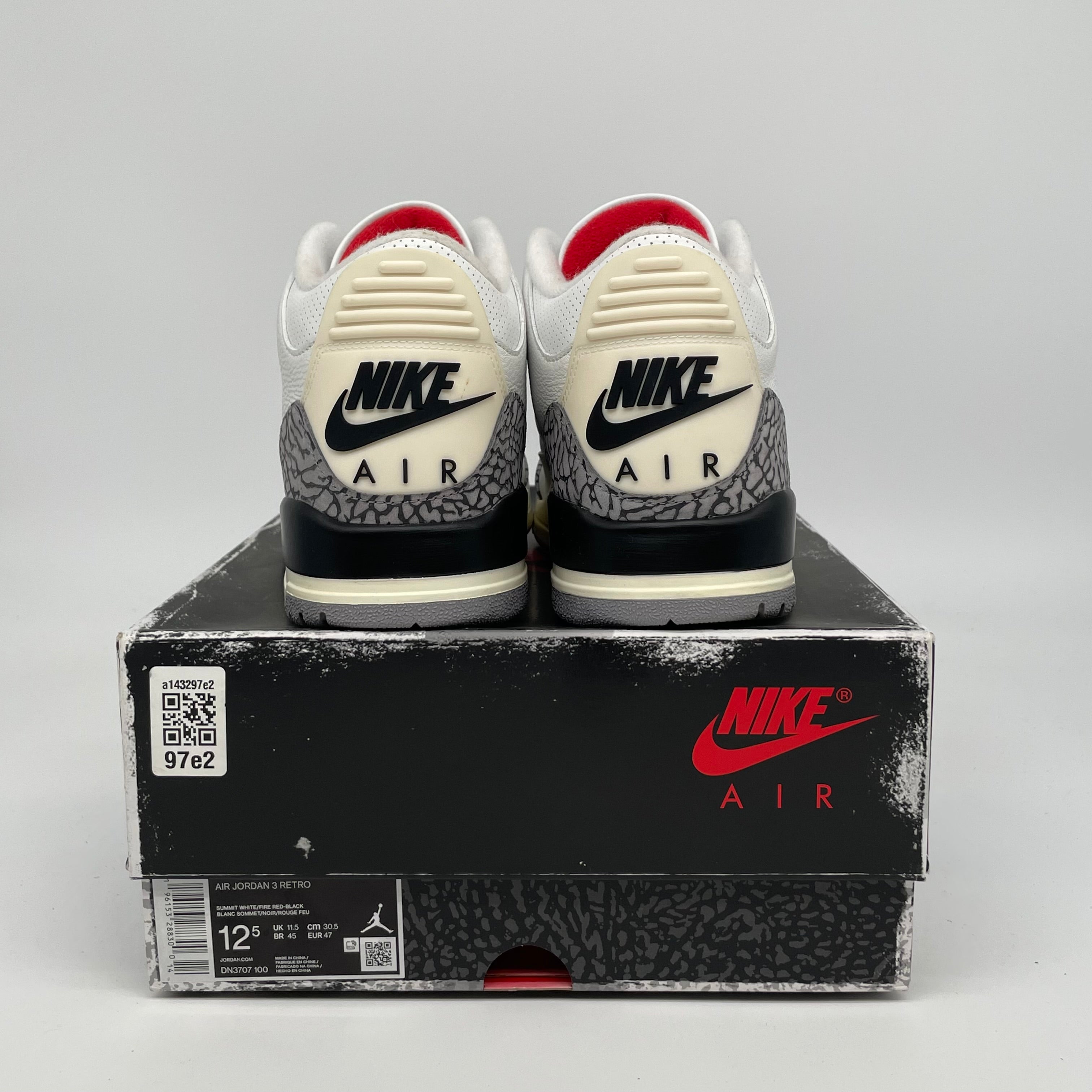 AIR JORDAN 3 REIMAGINED WHITE CEMENT SIZE 12.5 DN3707-100