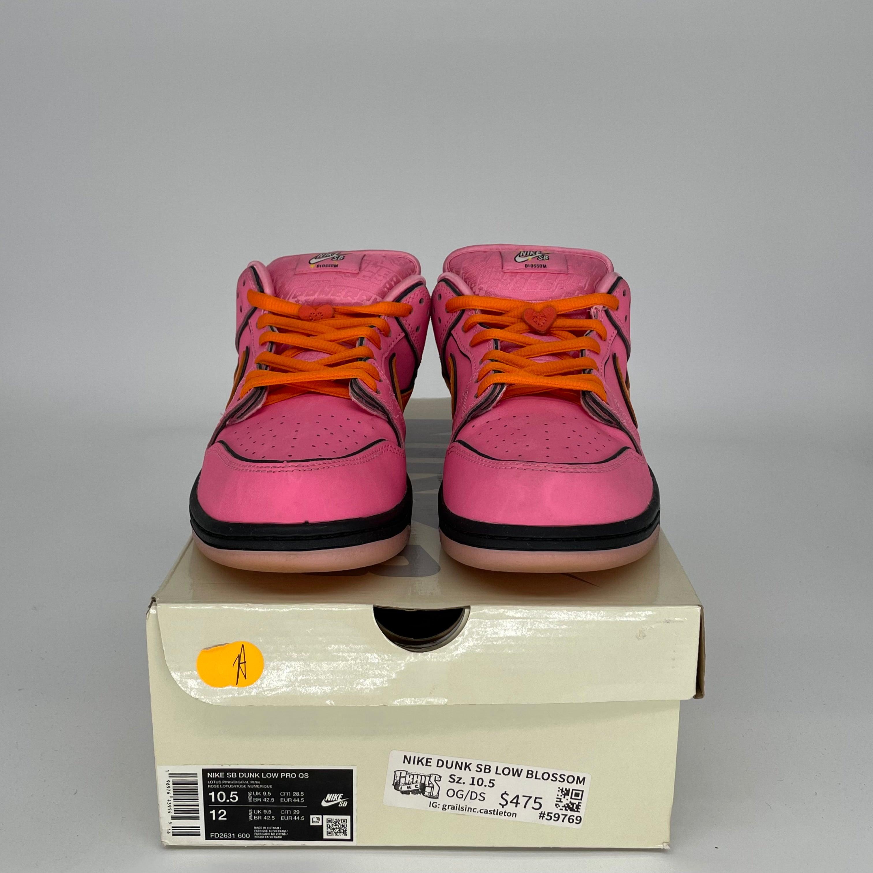 NIKE SB DUNK LOW POWERPUFF GIRLS BLOSSOM SIZE 10.5 FD2631-600