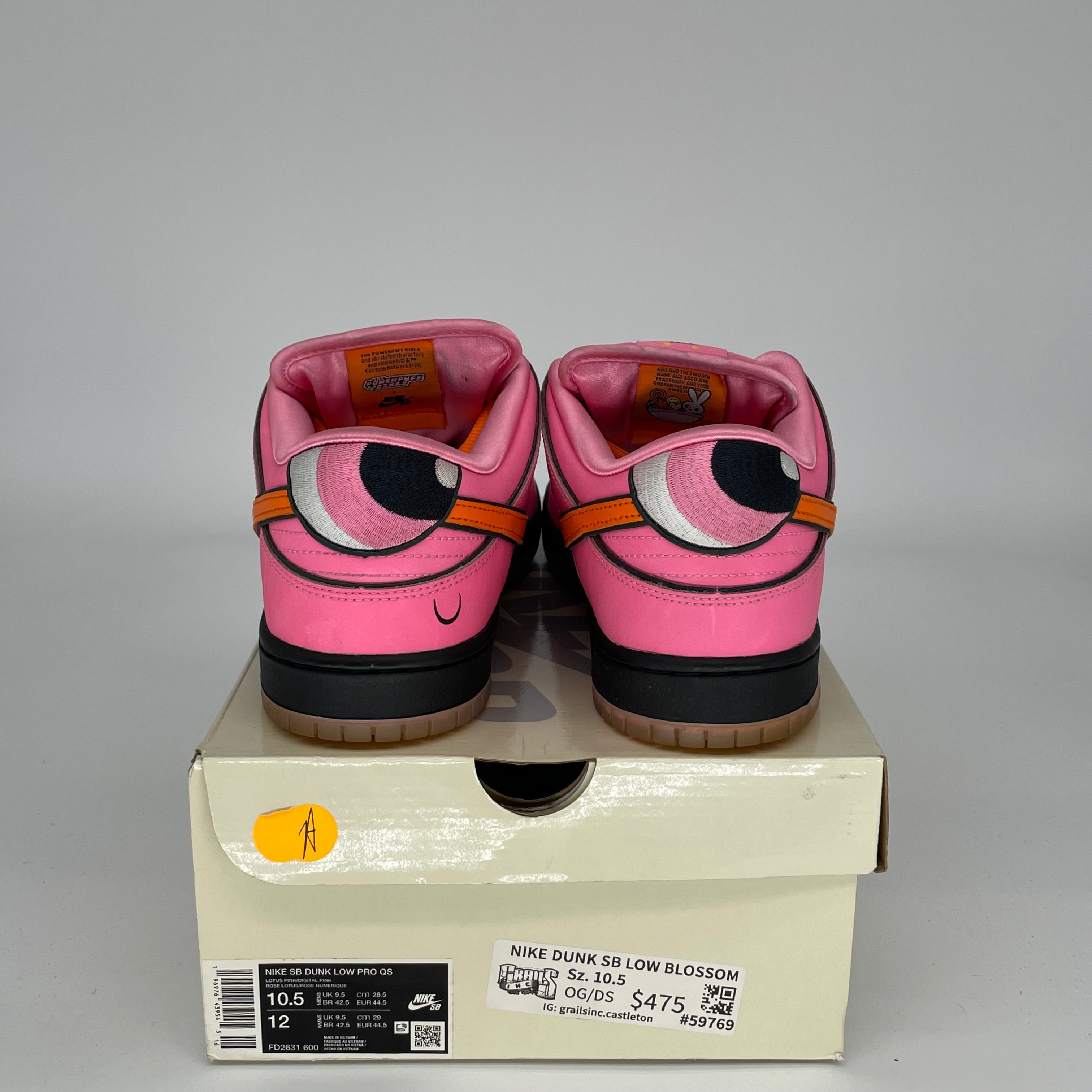 NIKE SB DUNK LOW POWERPUFF GIRLS BLOSSOM SIZE 10.5 FD2631-600