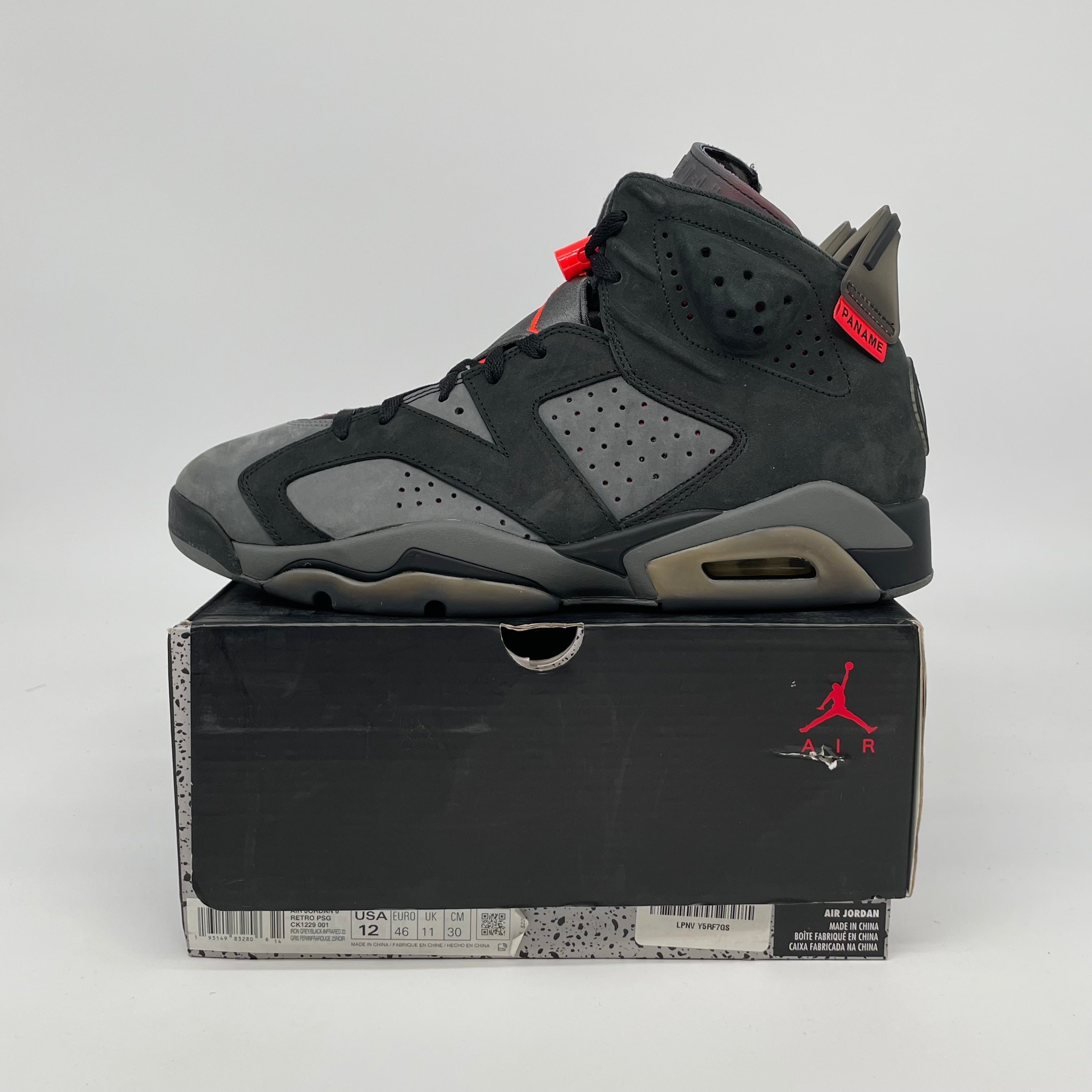 AIR JORDAN 6 PSG SIZE 12 CK1229-001