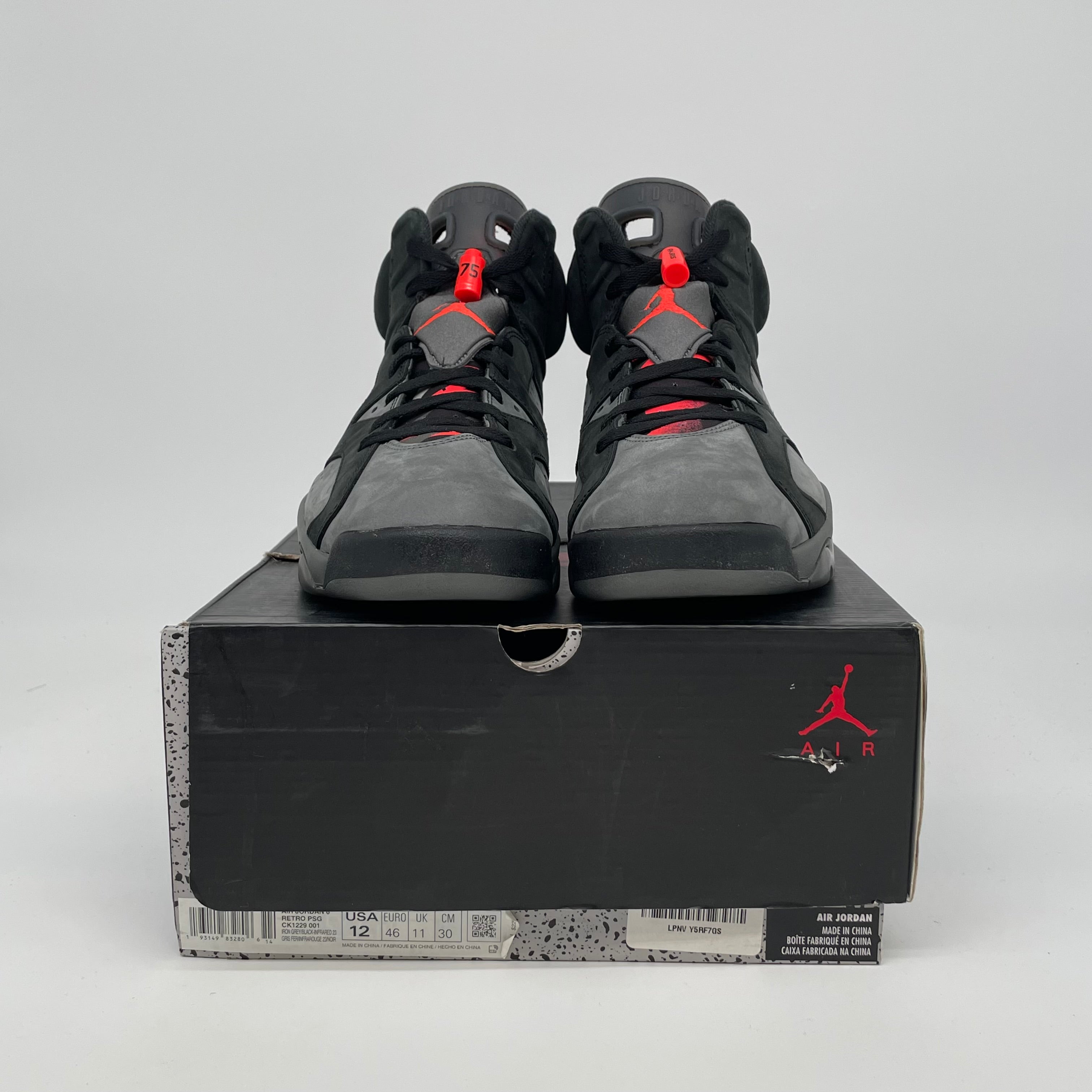 AIR JORDAN 6 PSG SIZE 12 CK1229-001