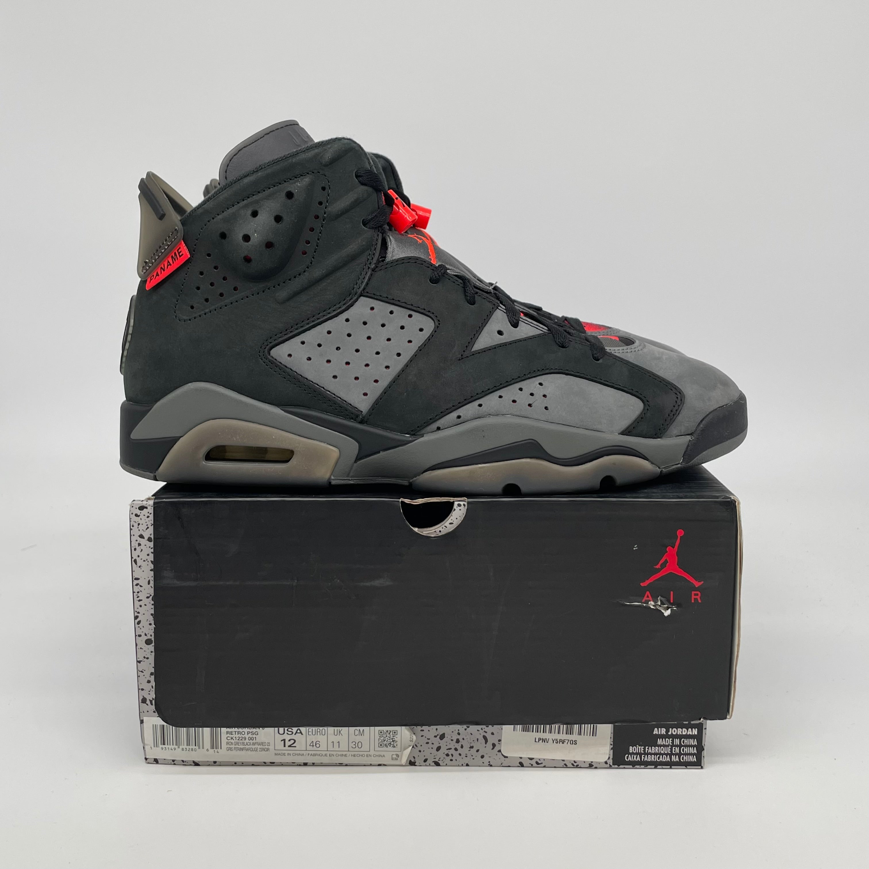 AIR JORDAN 6 PSG SIZE 12 CK1229-001