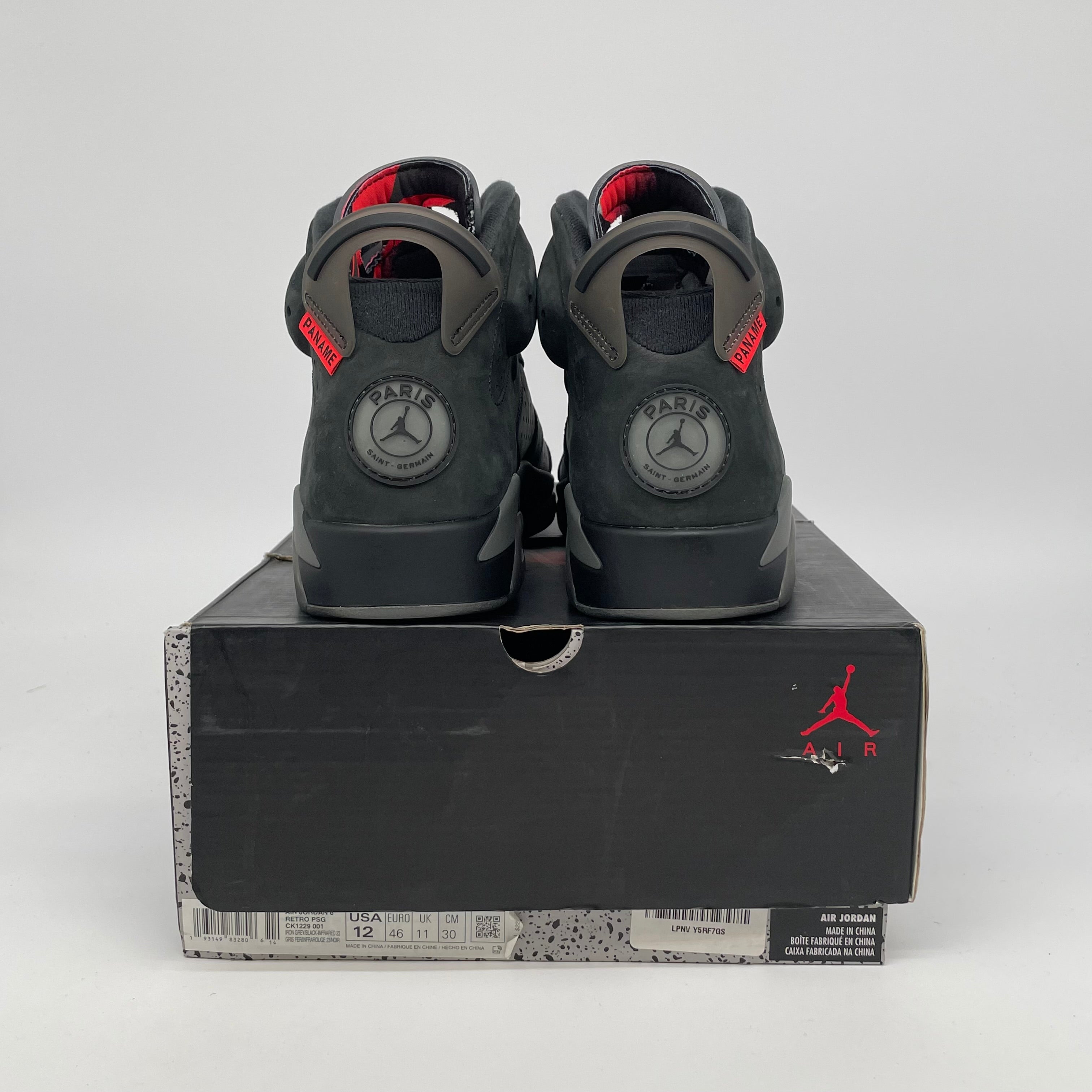 AIR JORDAN 6 PSG SIZE 12 CK1229-001