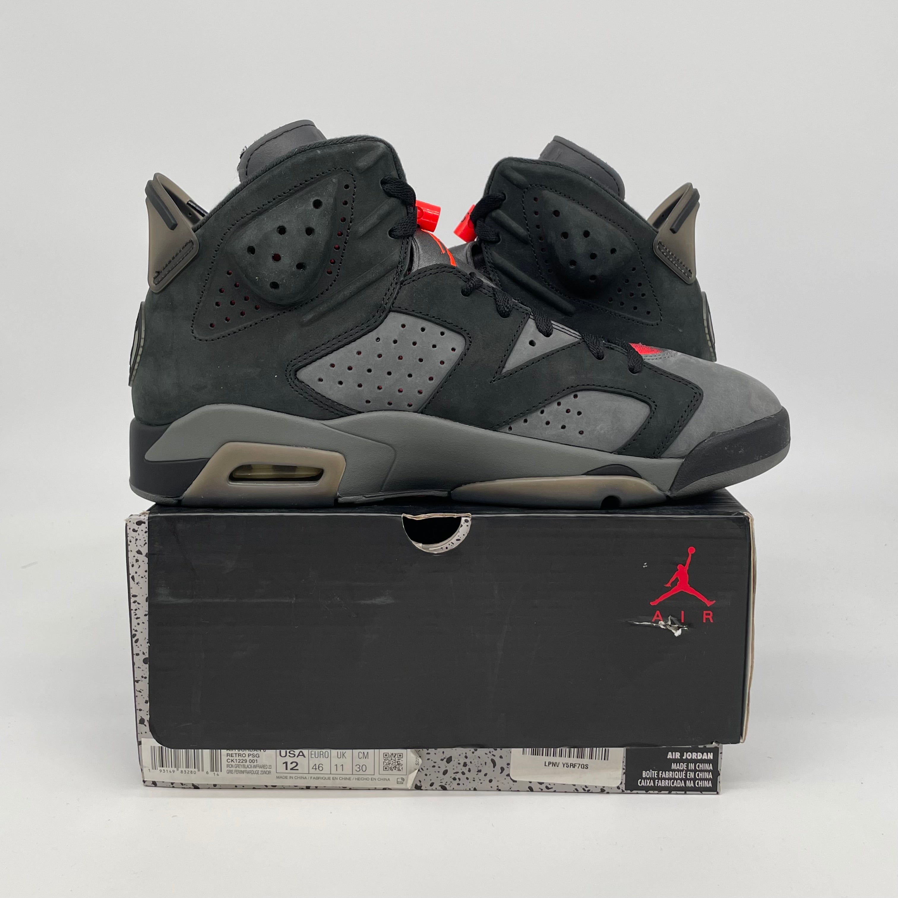 AIR JORDAN 6 PSG SIZE 12 CK1229-001