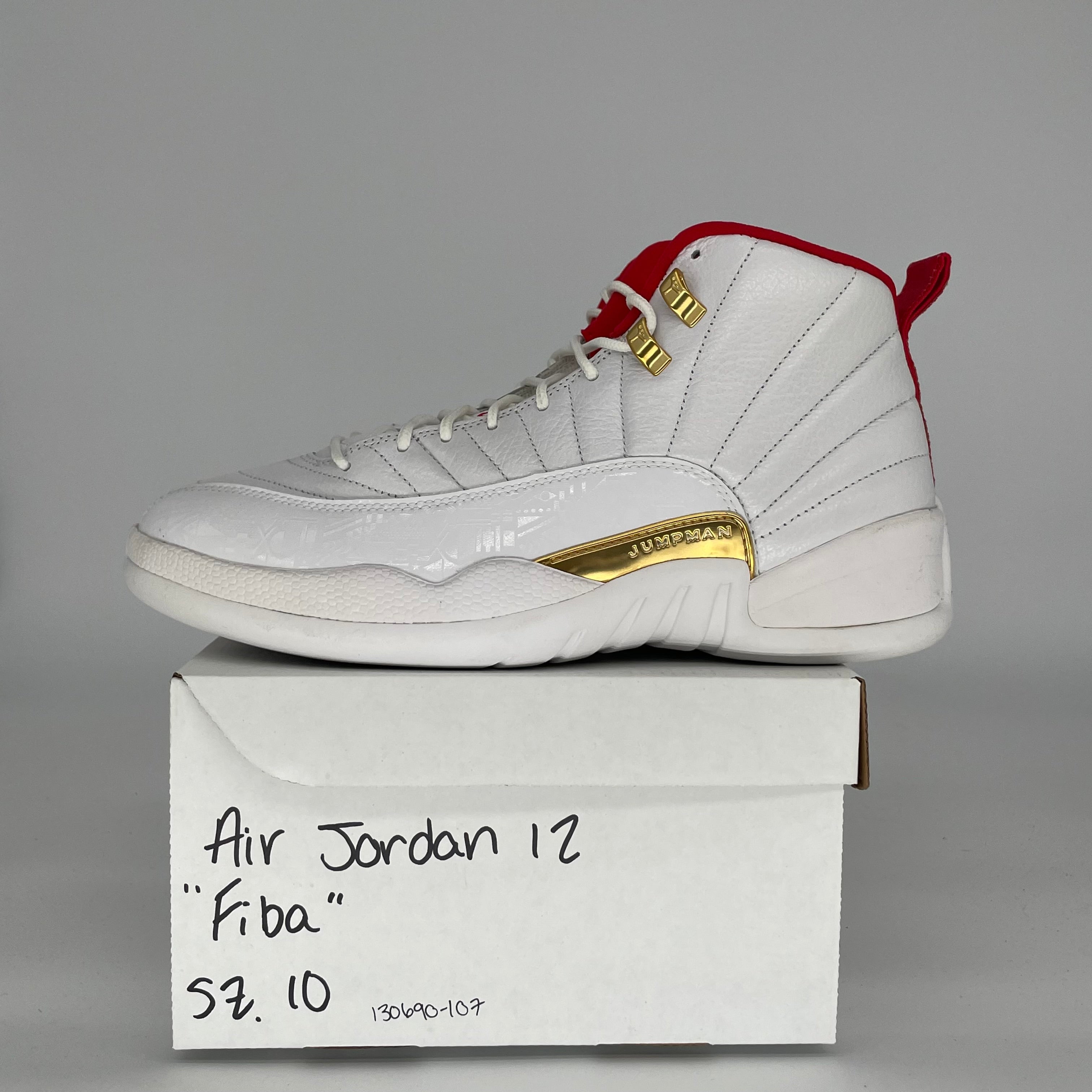 AIR JORDAN 12 FIBA SIZE 10 130690-107