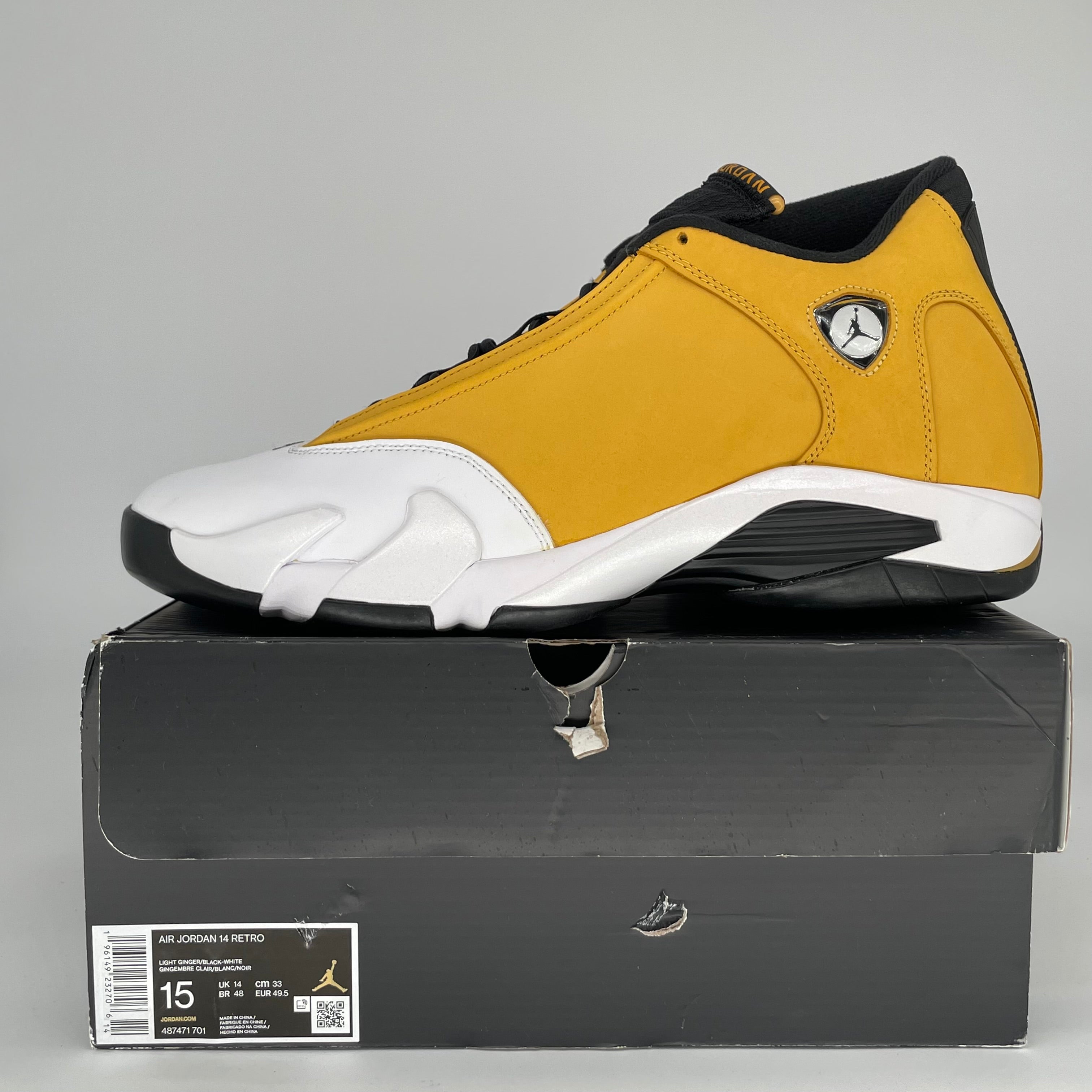 AIR JORDAN 14 LIGHT GINGER SIZE 15 487471-701